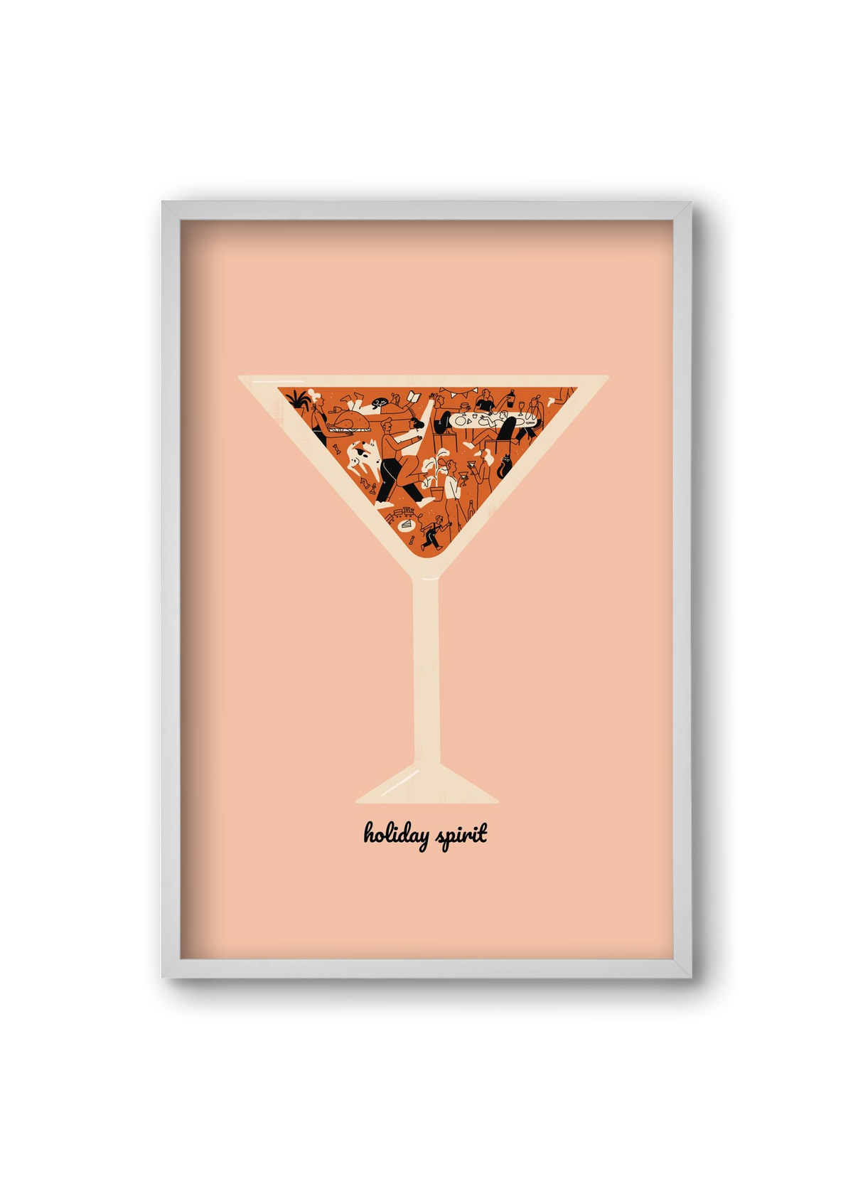 Holiday Spirit, 20x30 cm (20x30 cm), Fehér keret