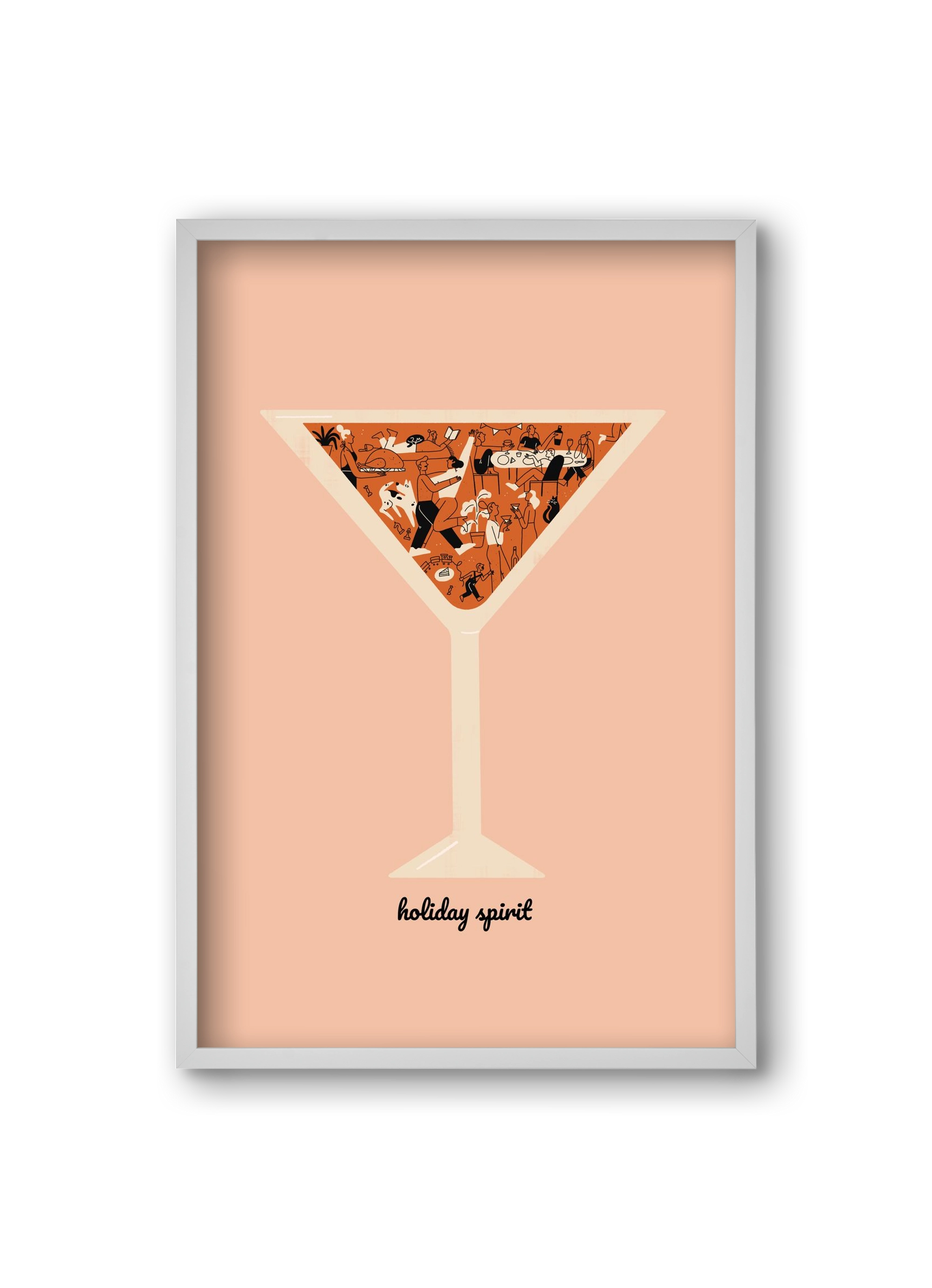 Holiday Spirit, 20x30 cm (20x30 cm), Fehér keret