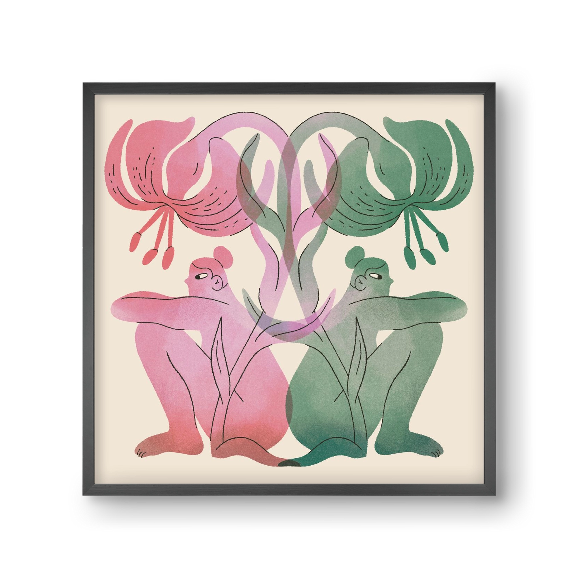 Both Sides, 30x30 cm (30x30 cm), Fekete keret