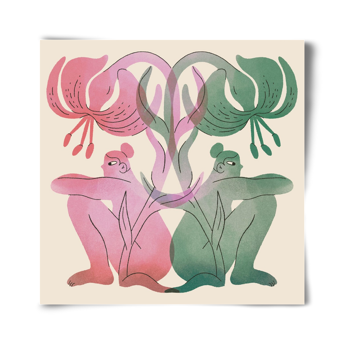 Both Sides, 40x40 cm, Keret nélkül