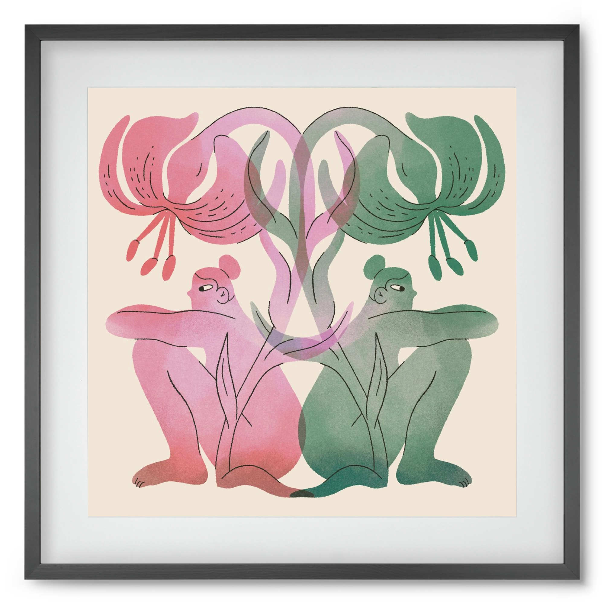 Both Sides, 50x50 cm (40x40 cm), Fekete keret, paszpartuval