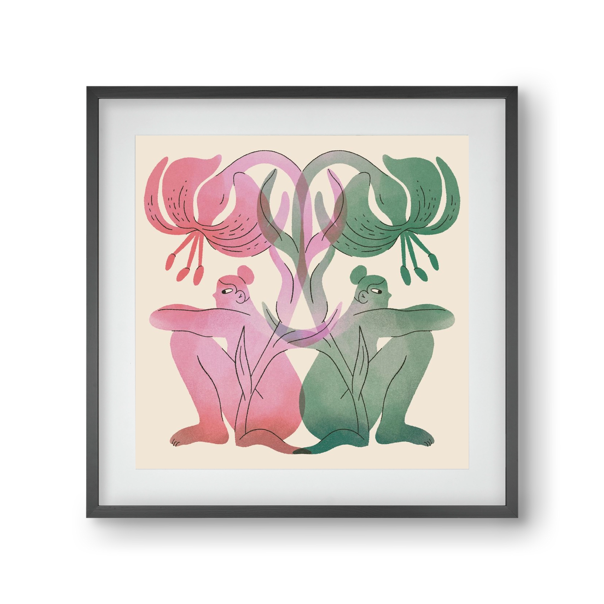 Both Sides, 30x30 cm (20x20 cm), Fekete keret, paszpartuval