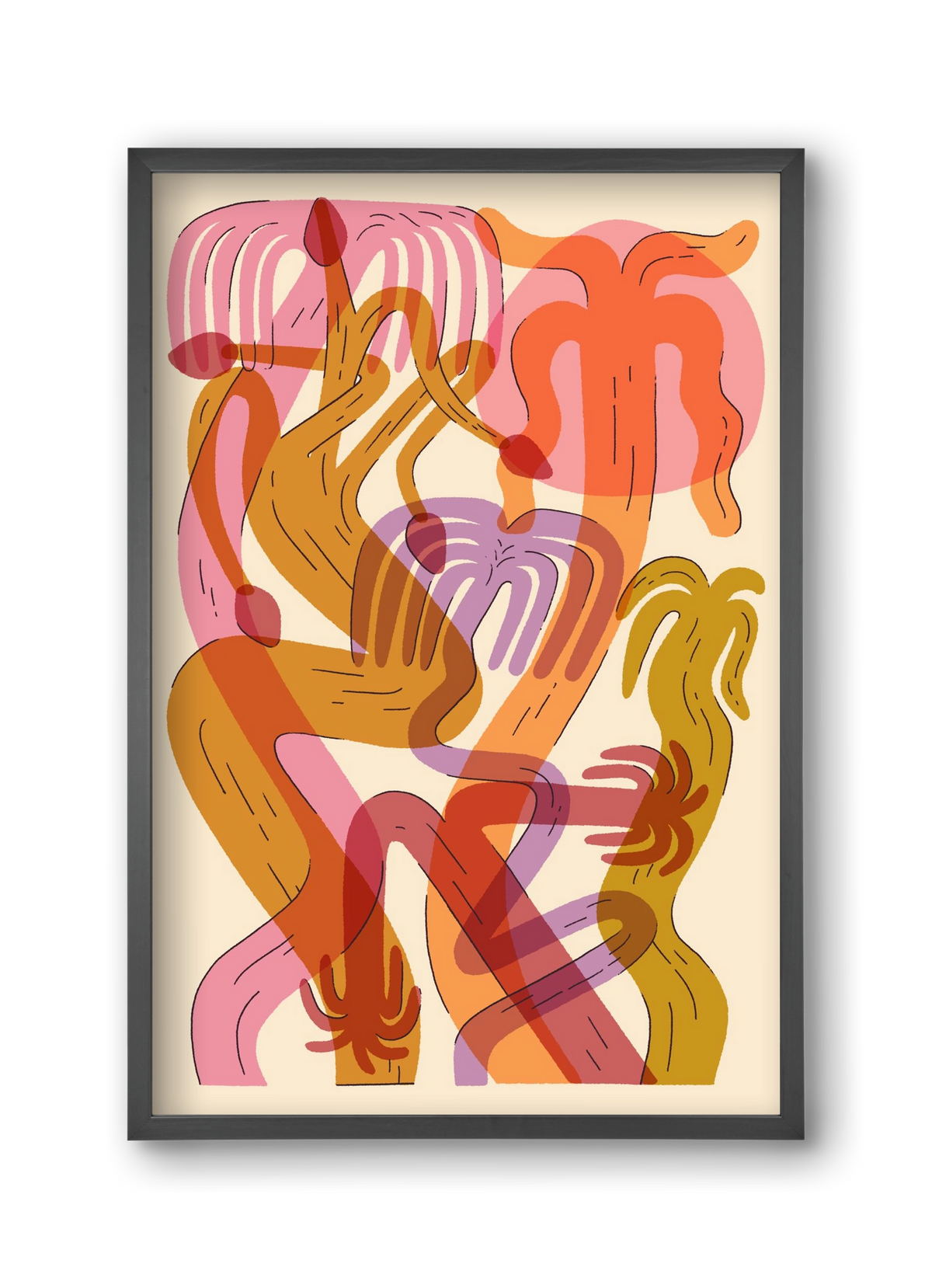 Color Jungle, 30x45 cm (30x45 cm), Fekete keret