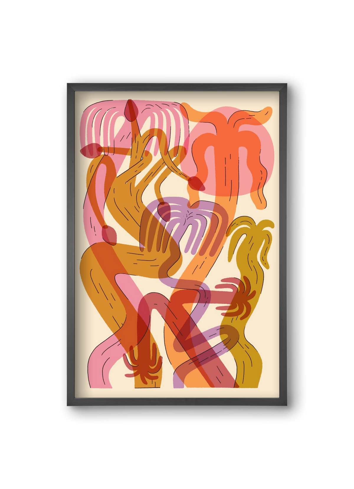 Color Jungle, 20x30 cm (20x30 cm), Fekete keret