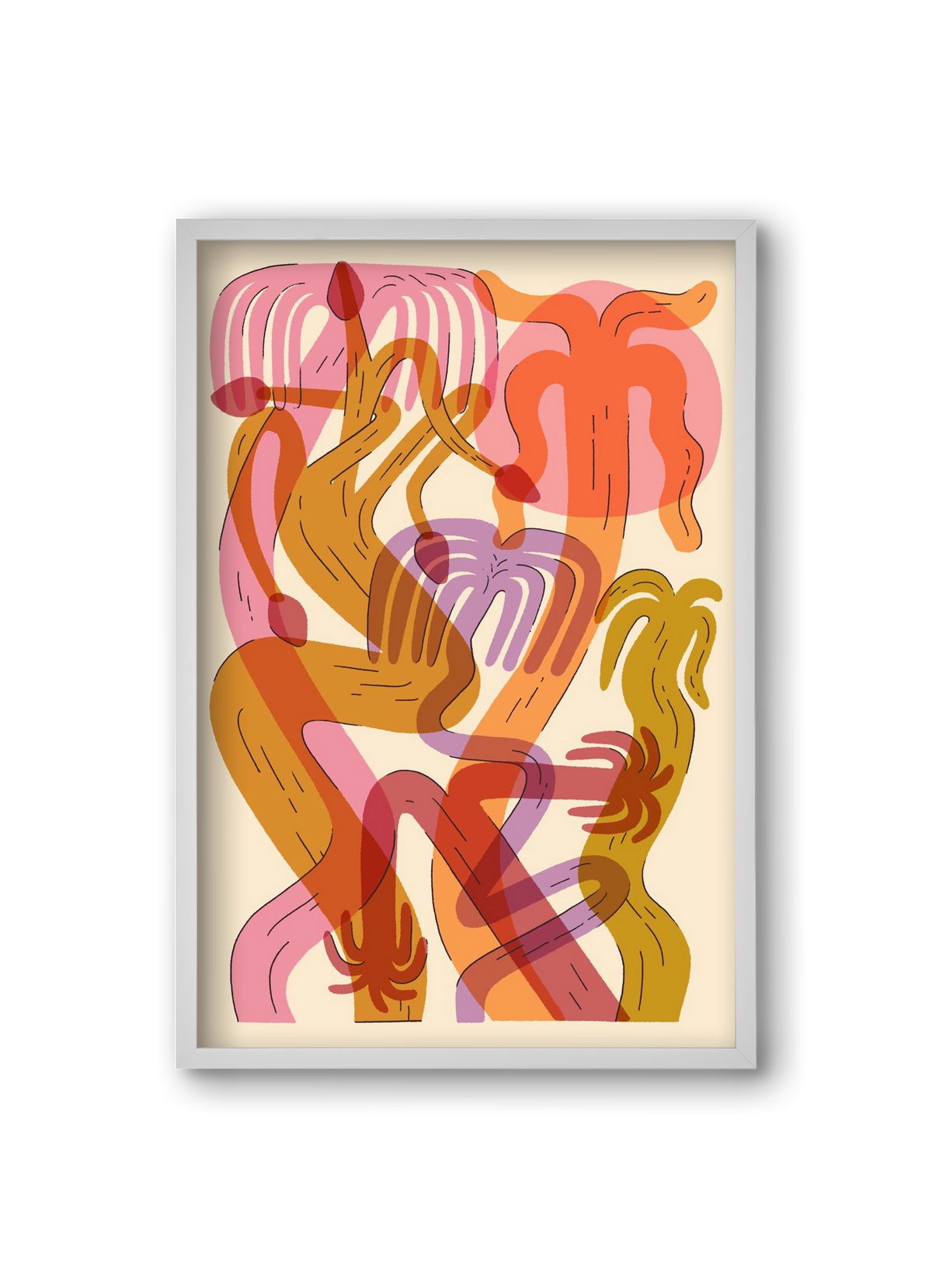 Color Jungle, 20x30 cm (20x30 cm), Fehér keret