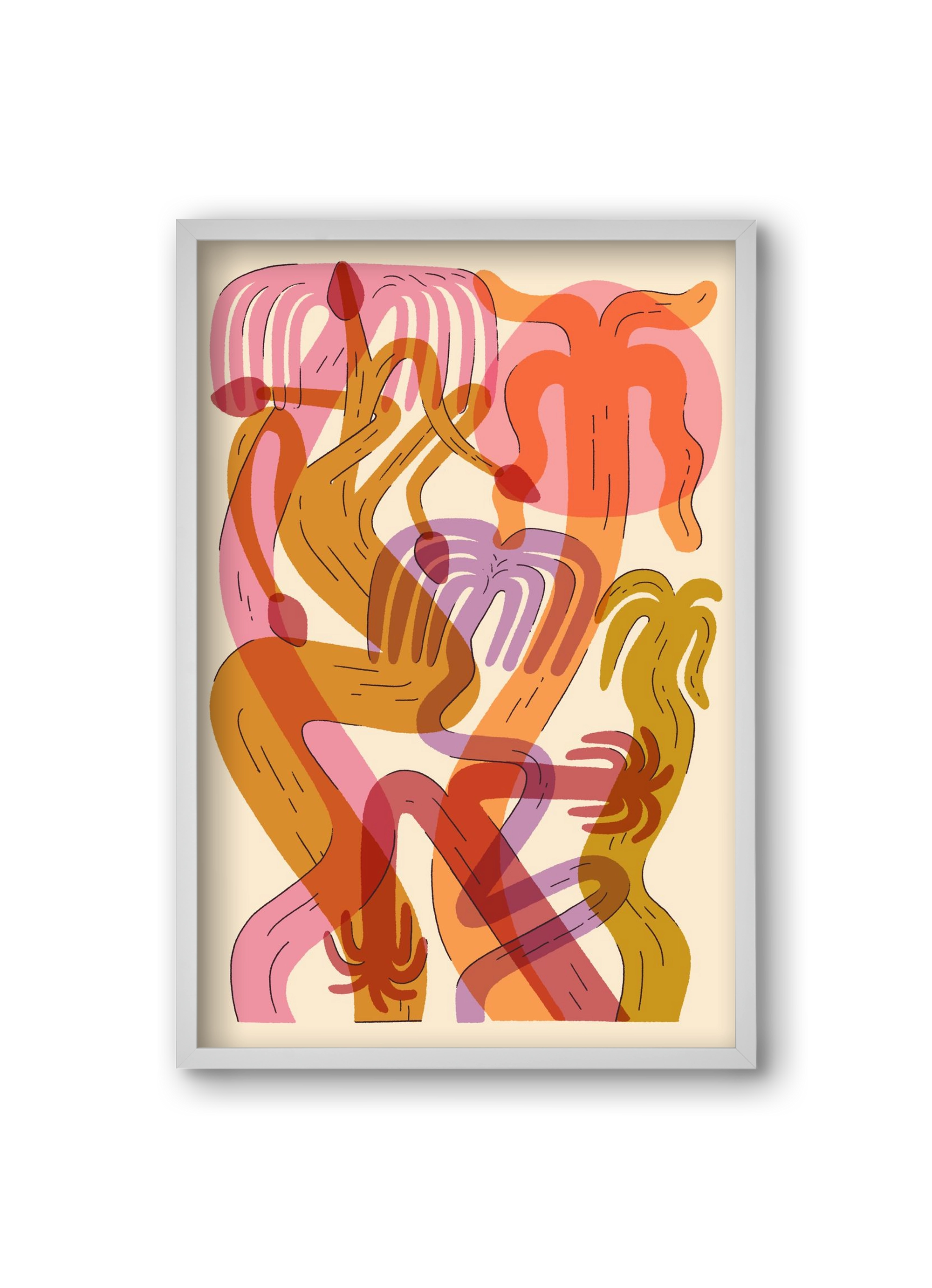 Color Jungle, 20x30 cm (20x30 cm), Fehér keret