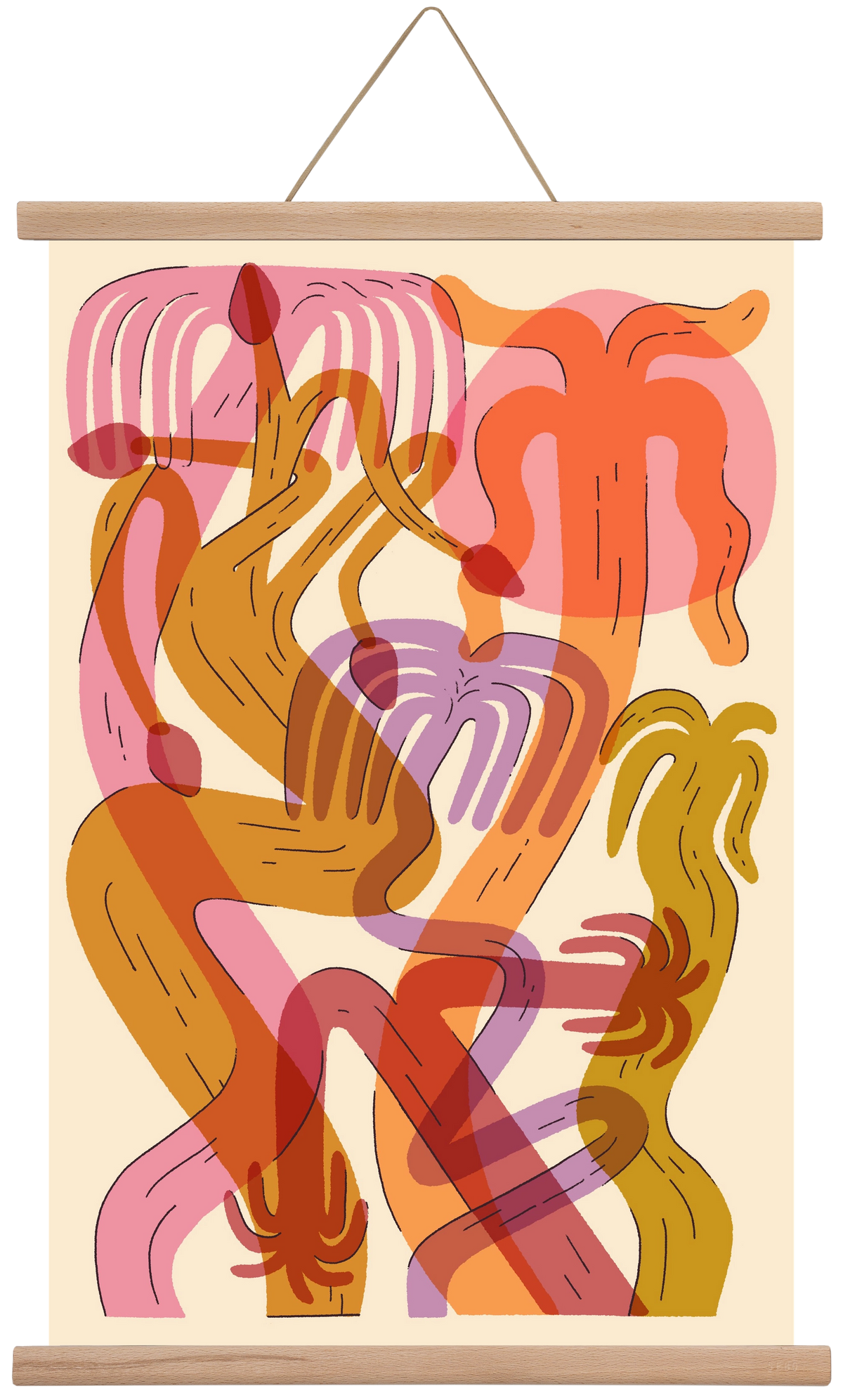 Color Jungle, 40x60 cm (40x60 cm), Tölgy akasztó