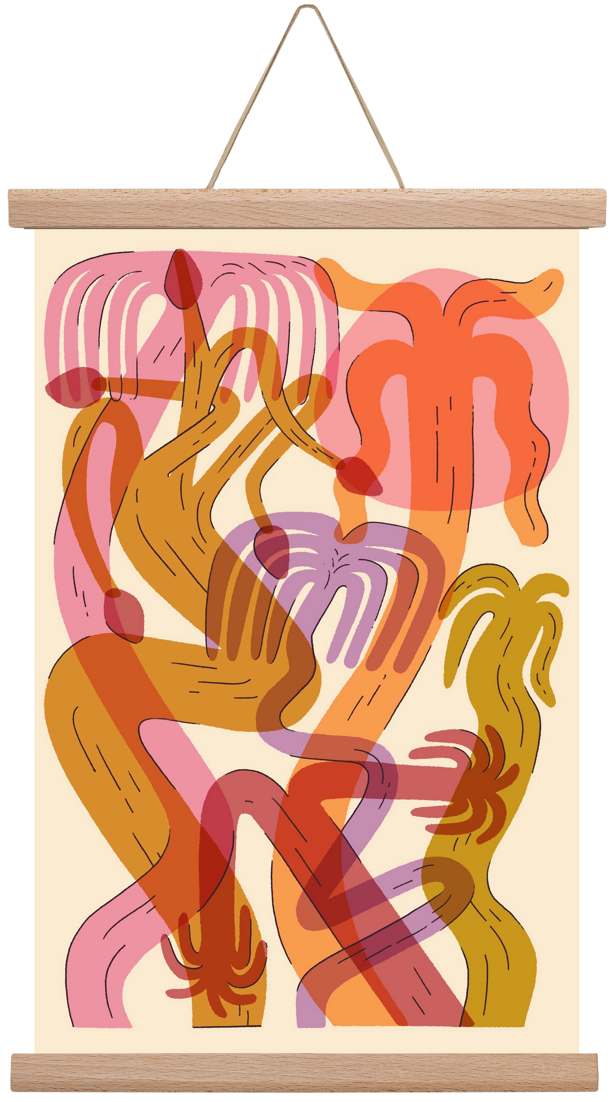 Color Jungle, 30x45 cm (30x45 cm), Tölgy akasztó