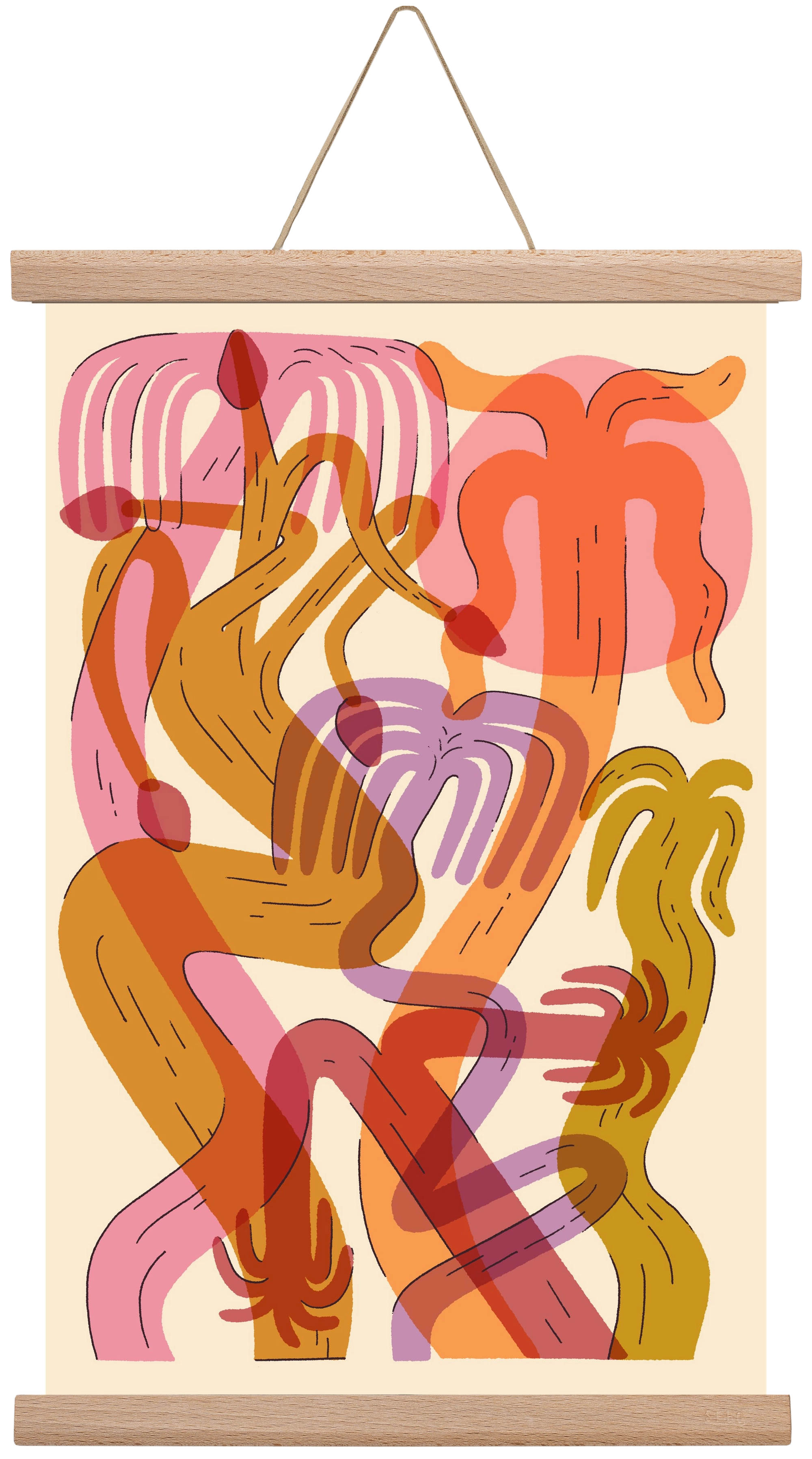 Color Jungle, 30x45 cm (30x45 cm), Tölgy akasztó