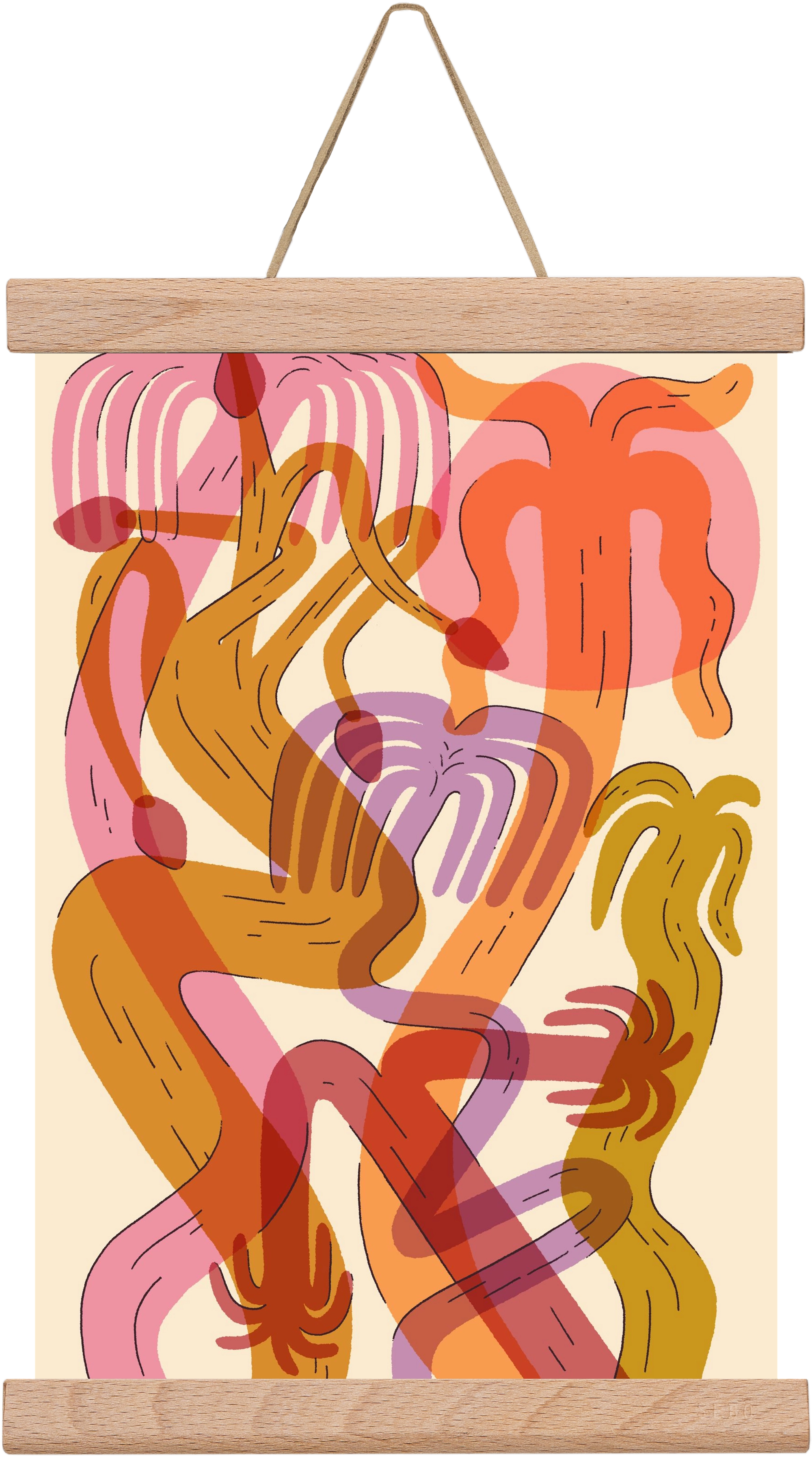 Color Jungle, 20x30 cm (20x30 cm), Tölgy akasztó