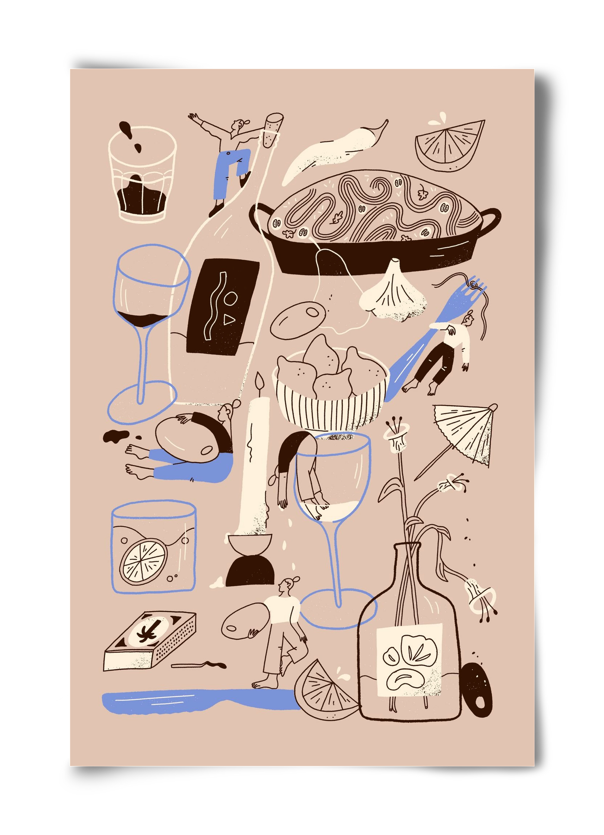 Table Scene, 40x60 cm, Keret nélkül