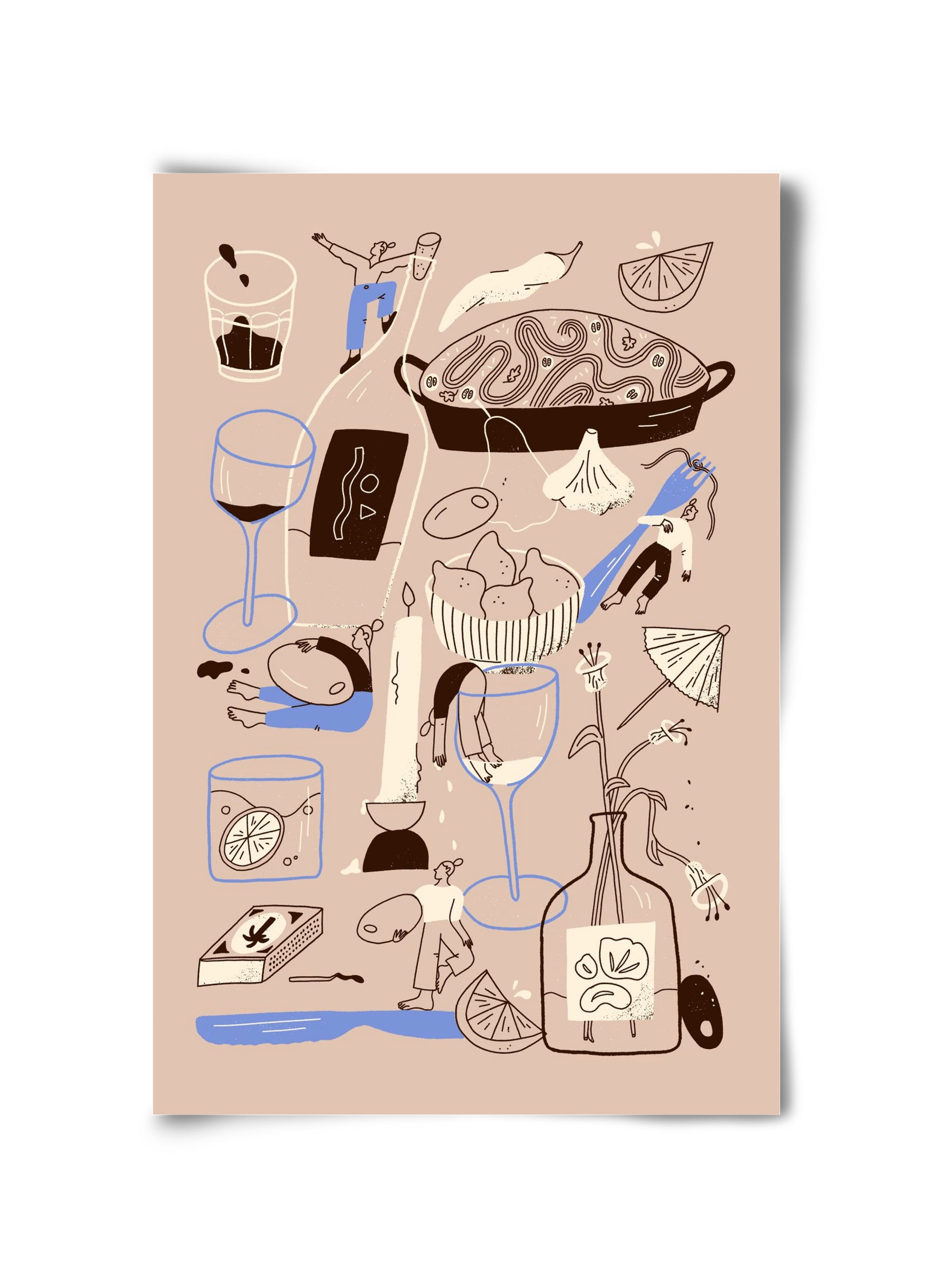 Table Scene, 30x45 cm, Keret nélkül