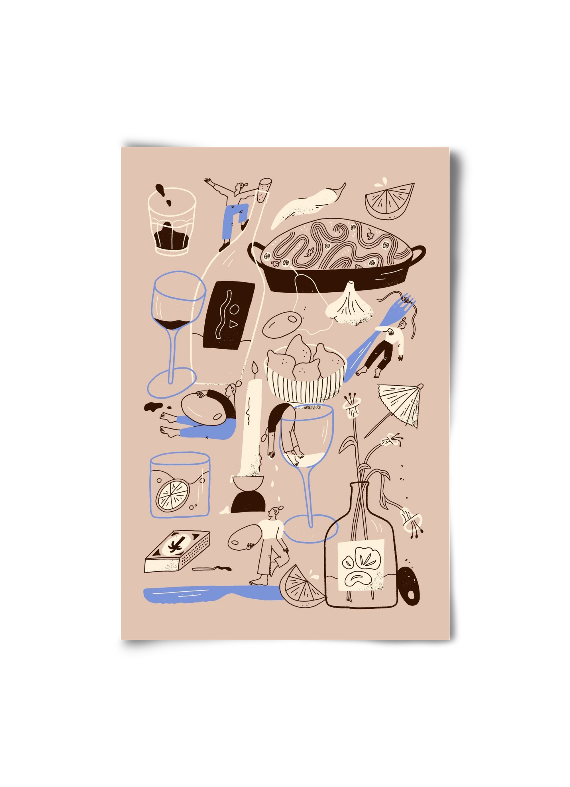 Table Scene, 20x30 cm, Keret nélkül