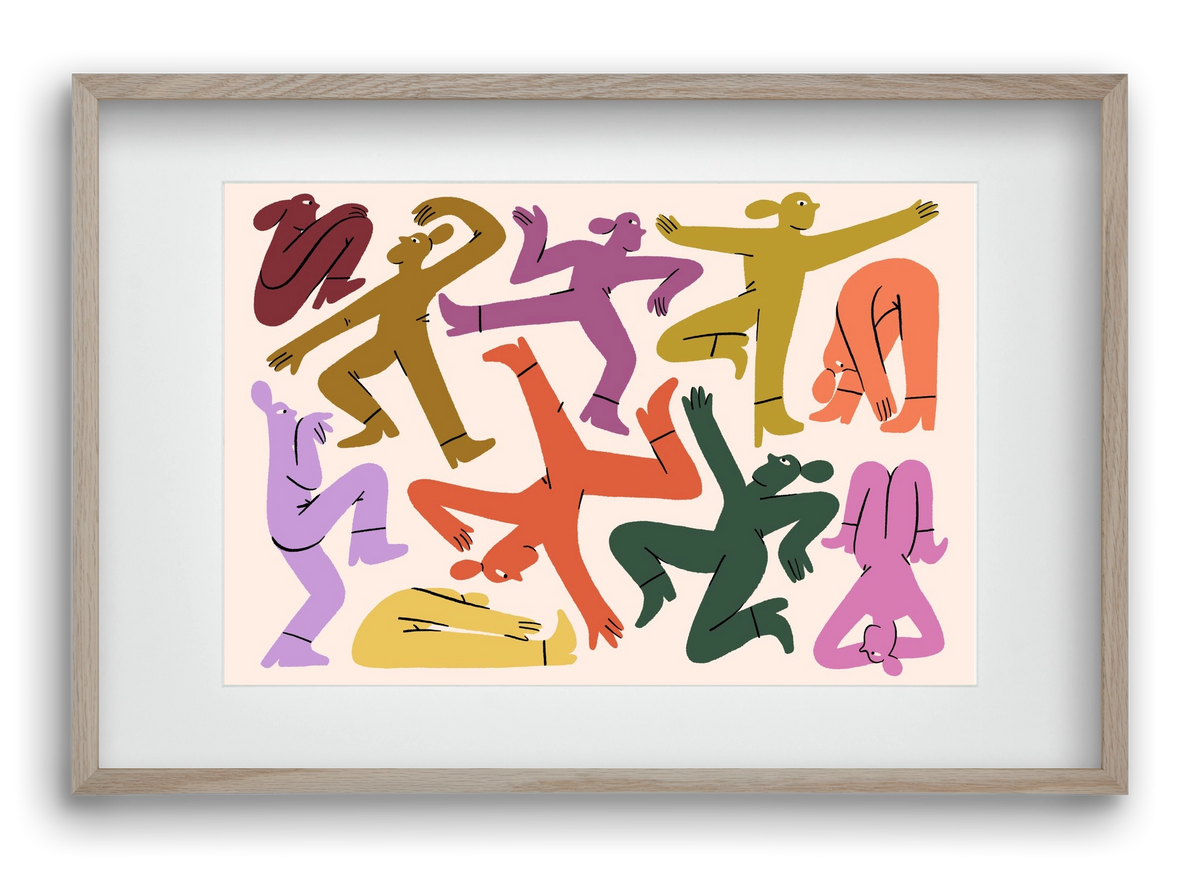 Crazy, 60x40 cm (45x30 cm), Tölgy keret, paszpartuval