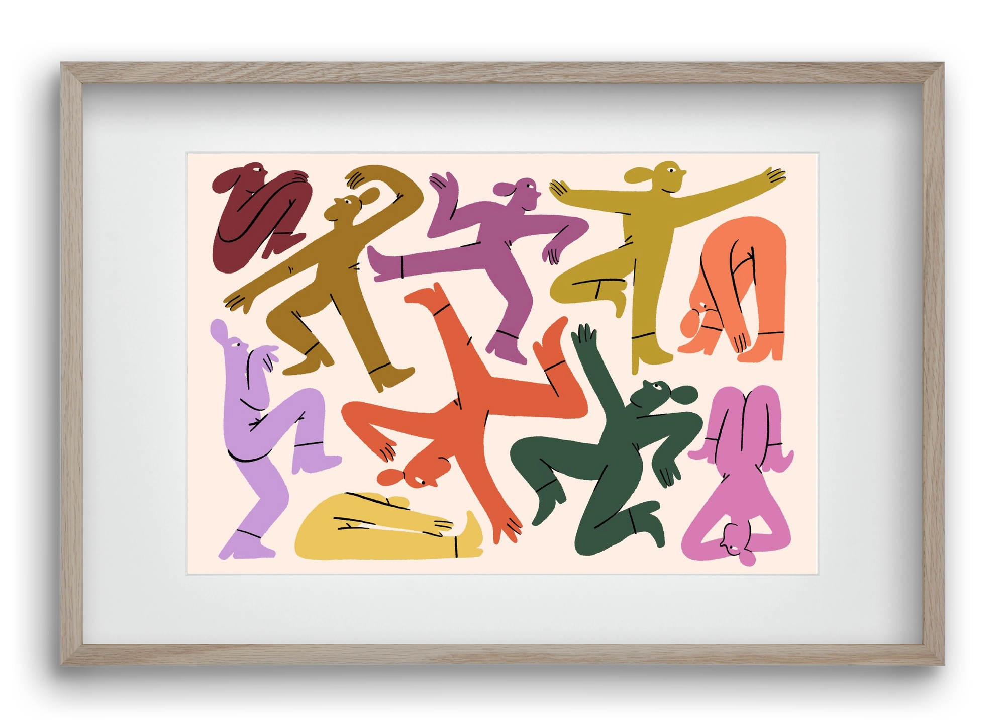 Crazy, 60x40 cm (45x30 cm), Tölgy keret, paszpartuval