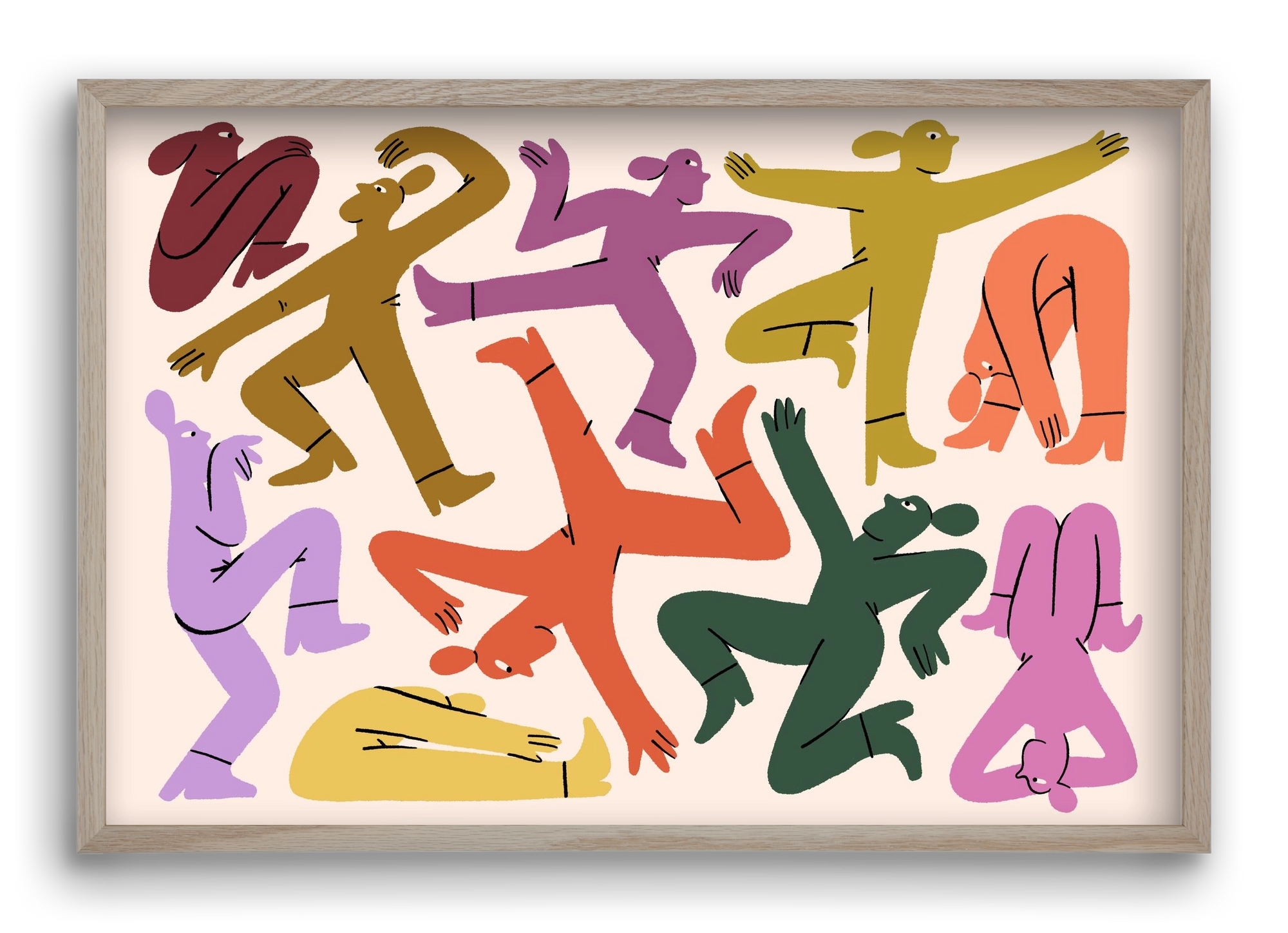 Crazy, 60x40 cm (60x40 cm), Tölgy keret