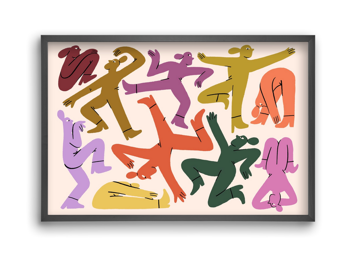 Crazy, 45x30 cm (45x30 cm), Fekete keret