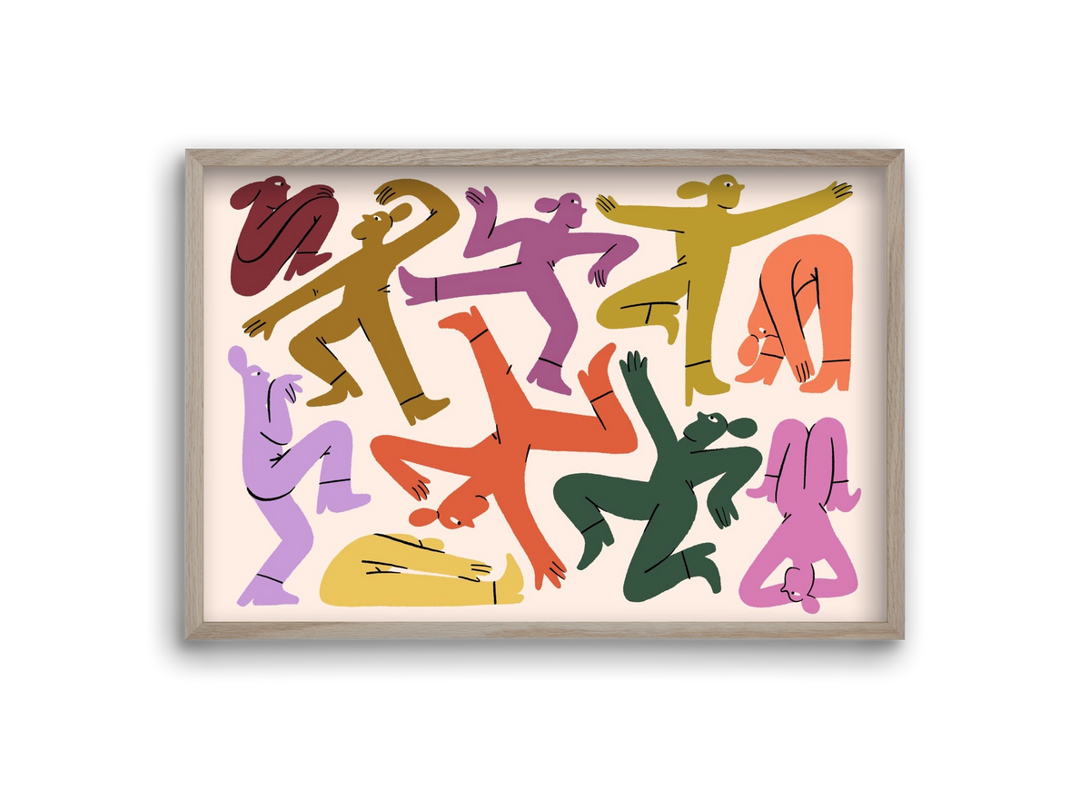 Crazy, 30x20 cm (30x20 cm), Tölgy keret