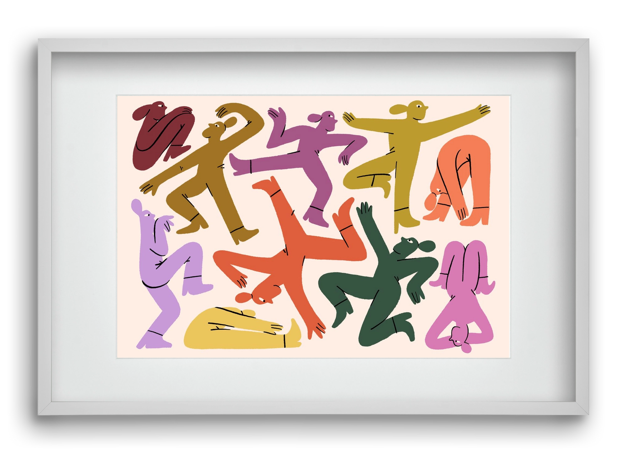 Crazy, 60x40 cm (45x30 cm), Fehér keret, paszpartuval