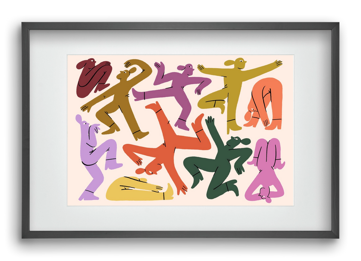 Crazy, 60x40 cm (45x30 cm), Fekete keret, paszpartuval