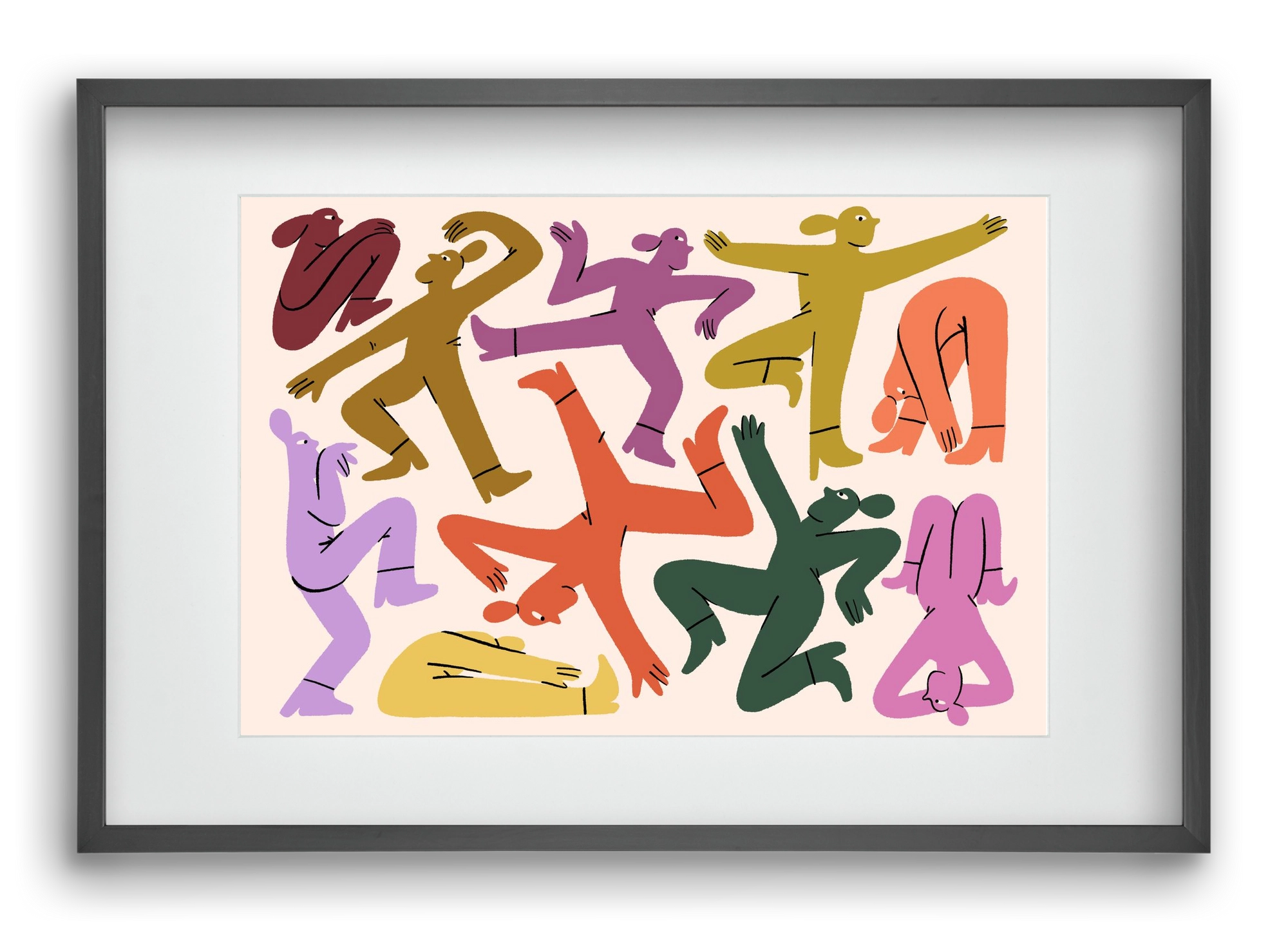 Crazy, 60x40 cm (45x30 cm), Fekete keret, paszpartuval