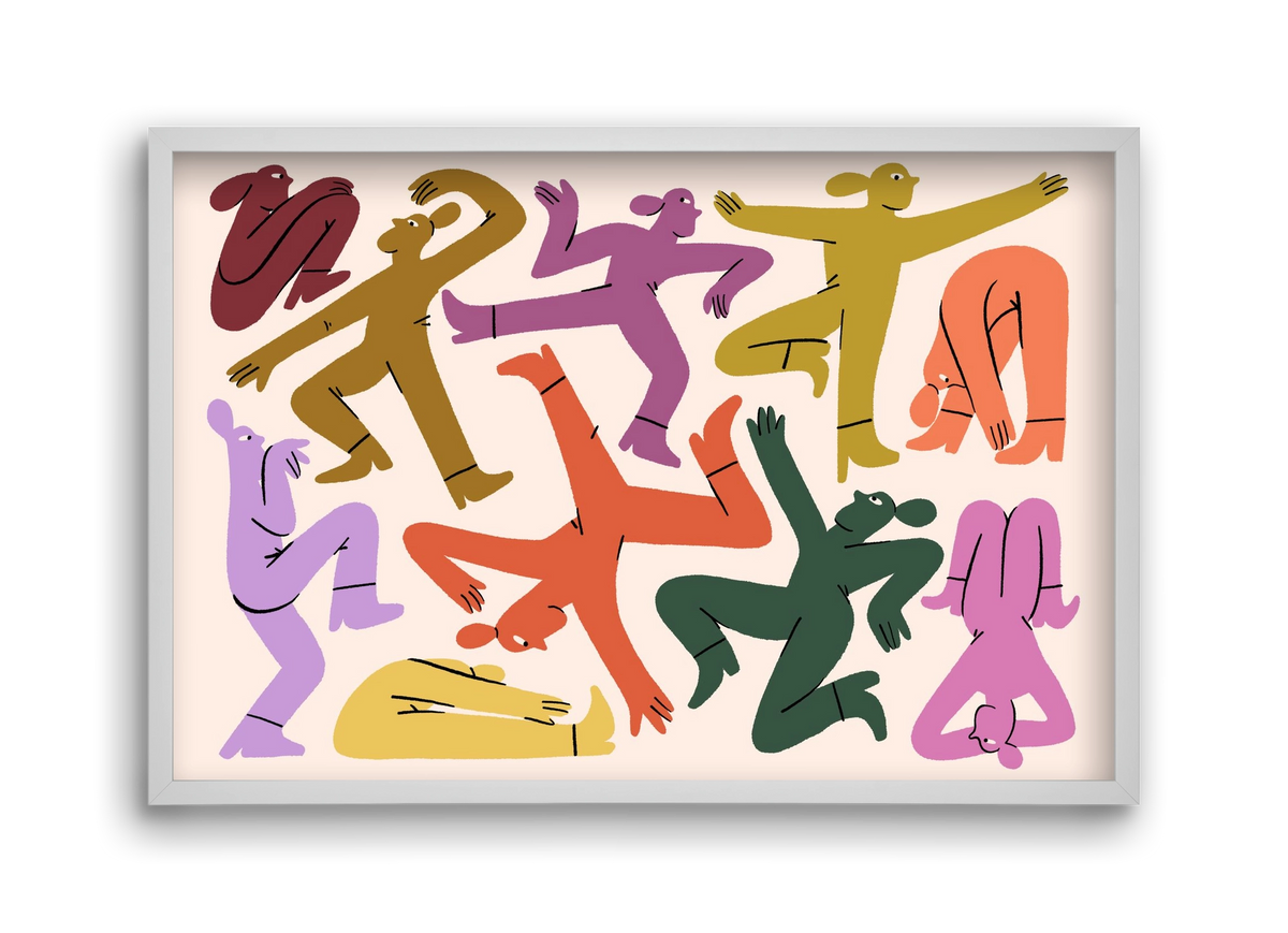 Crazy, 45x30 cm (45x30 cm), Fehér keret