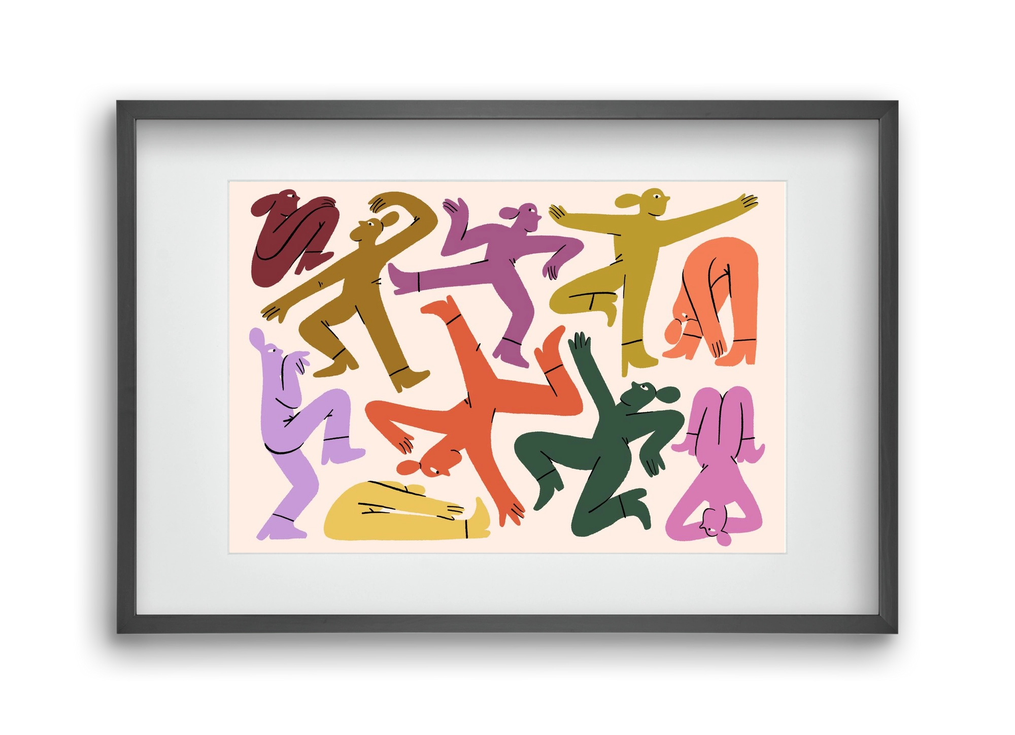 Crazy, 45x30 cm (30x20 cm), Fekete keret, paszpartuval