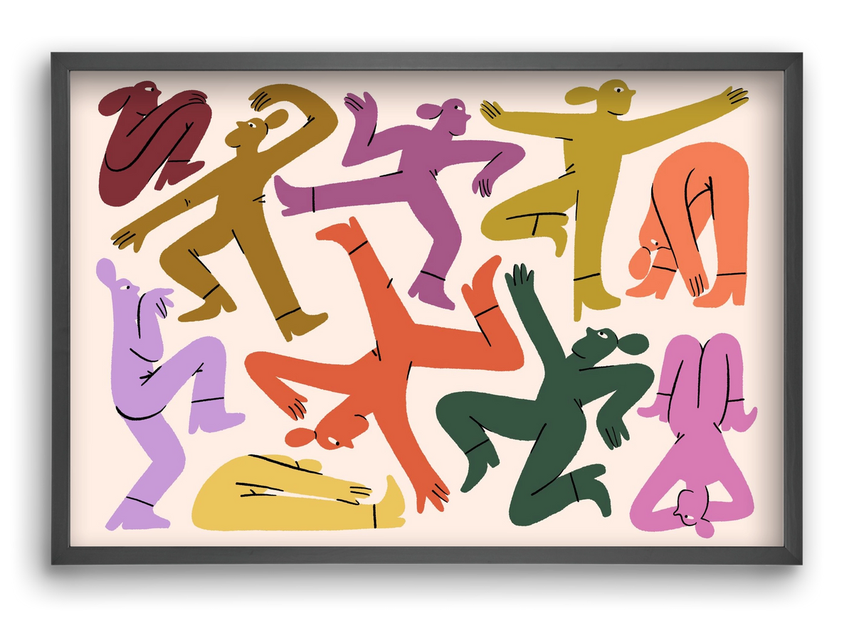 Crazy, 60x40 cm (60x40 cm), Fekete keret