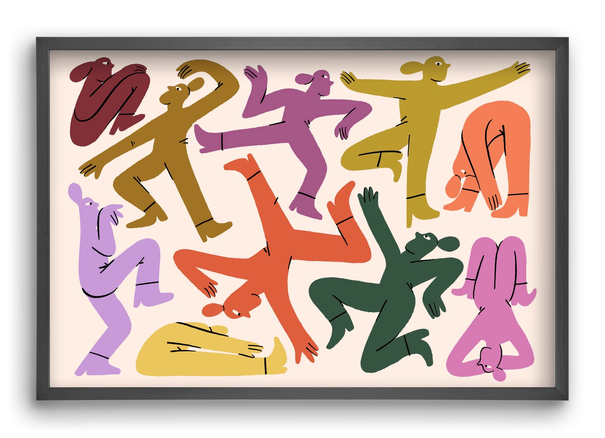 Crazy, 60x40 cm (60x40 cm), Fekete keret