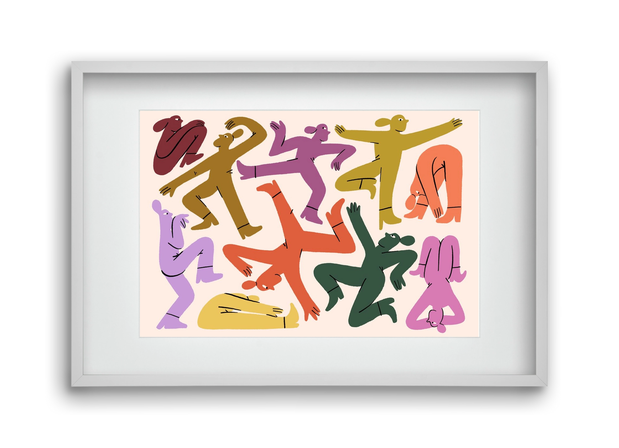 Crazy, 45x30 cm (30x20 cm), Fehér keret, paszpartuval