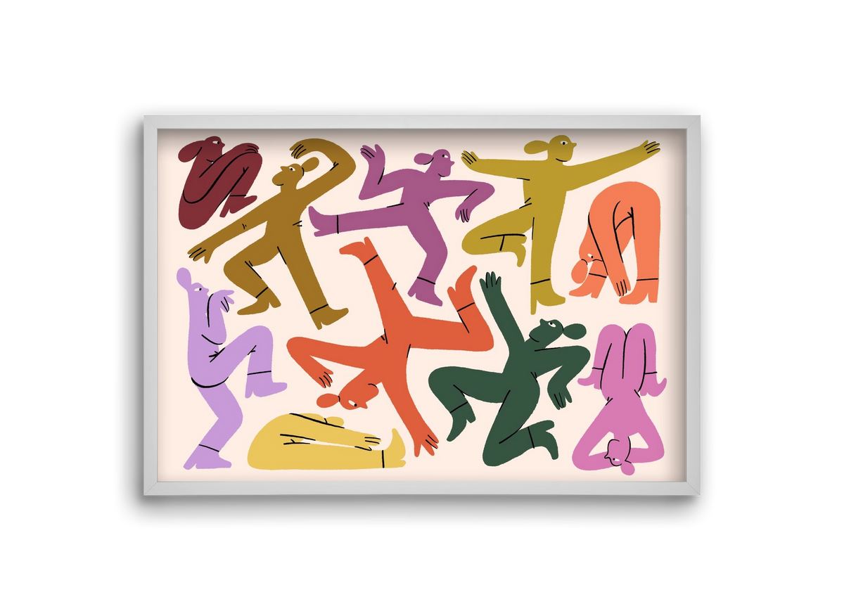 Crazy, 30x20 cm (30x20 cm), Fehér keret