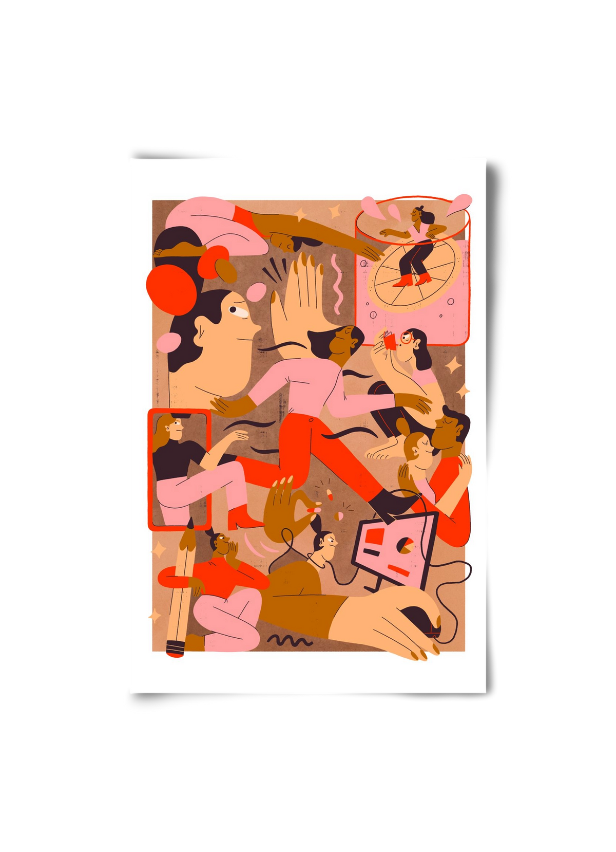 Rushing Through Life, 20x30 cm, Keret nélkül