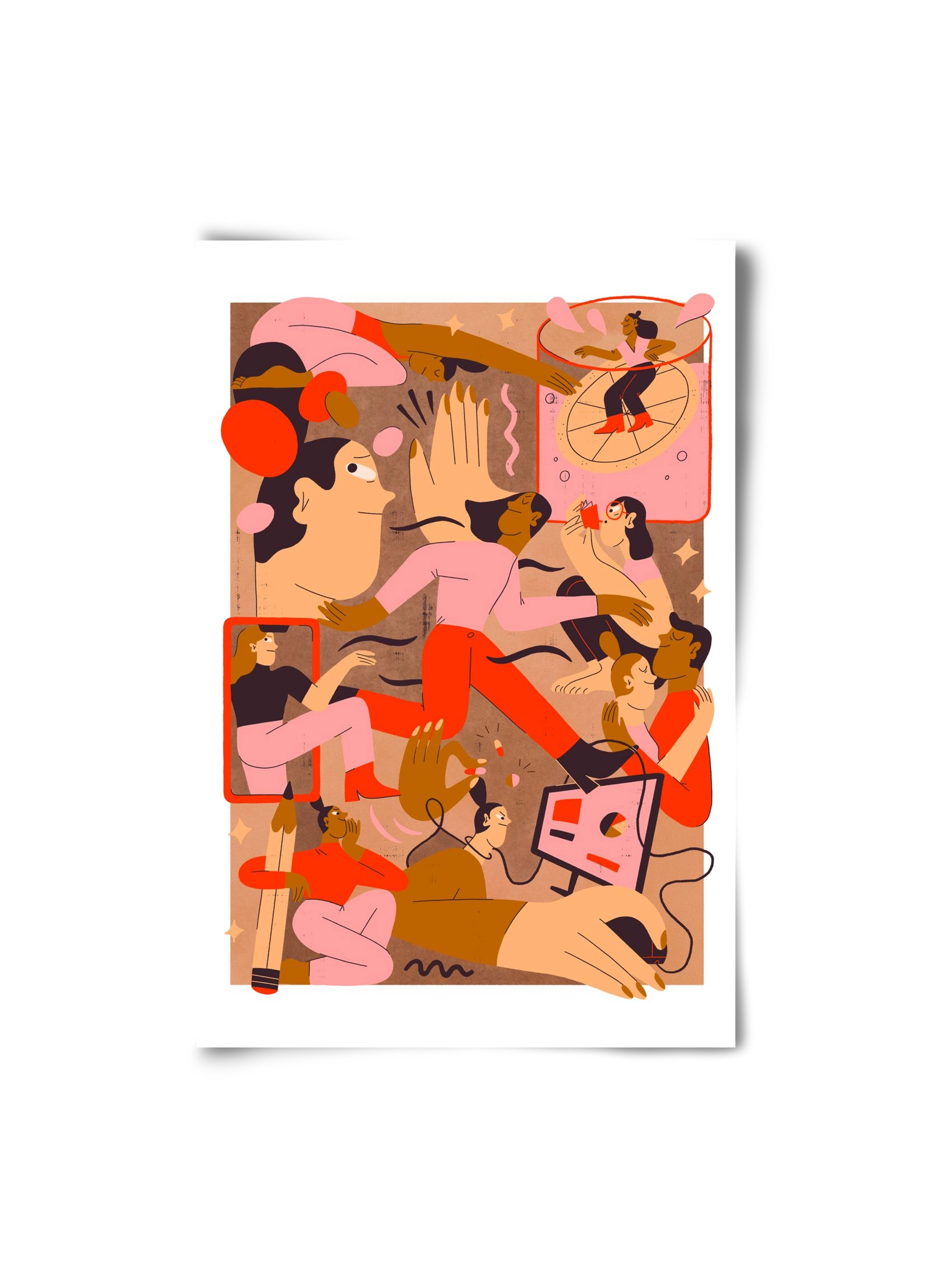 Rushing Through Life, 20x30 cm, Keret nélkül