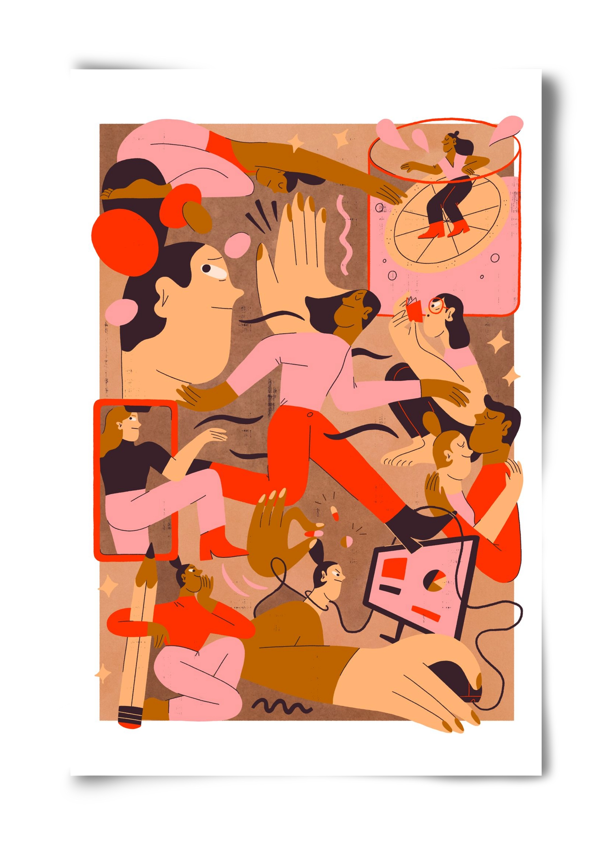 Rushing Through Life, 40x60 cm, Keret nélkül