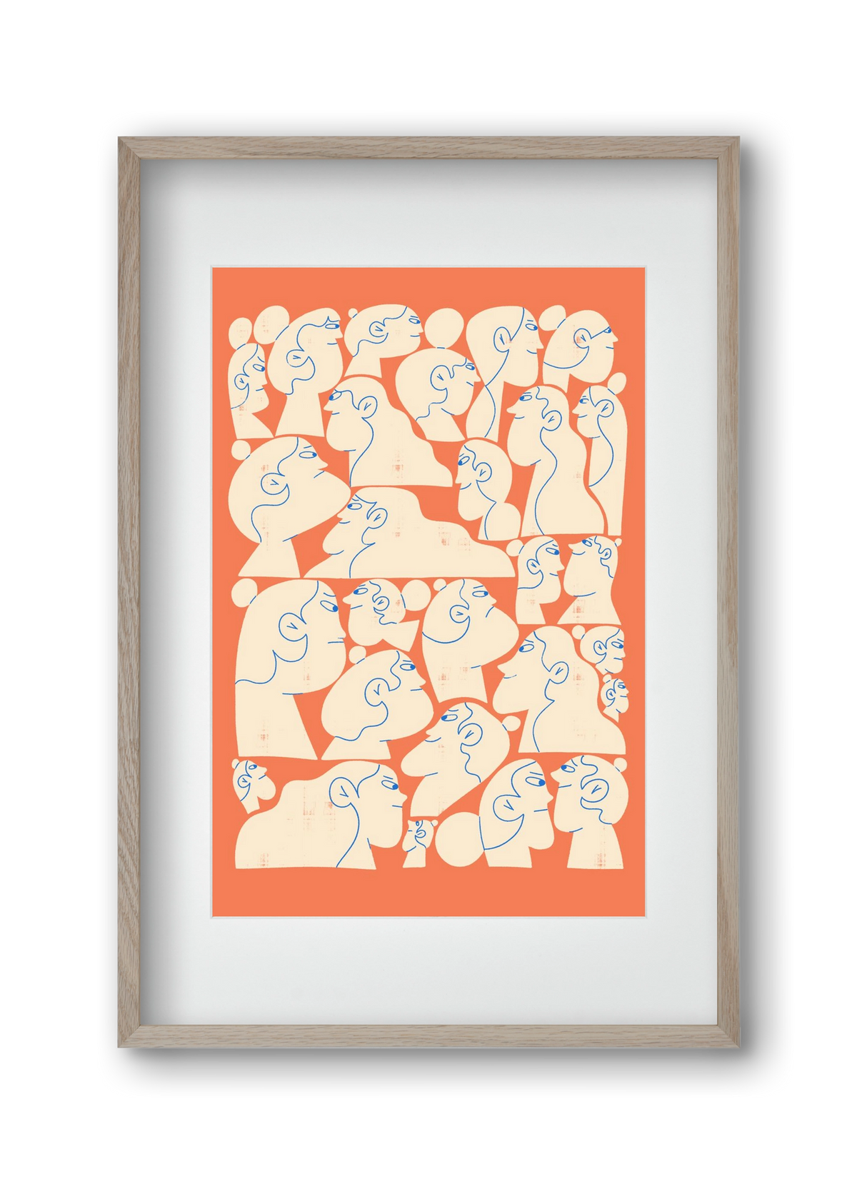 Shaping Each Other, 30x45 cm (20x30 cm), Tölgy keret, paszpartuval