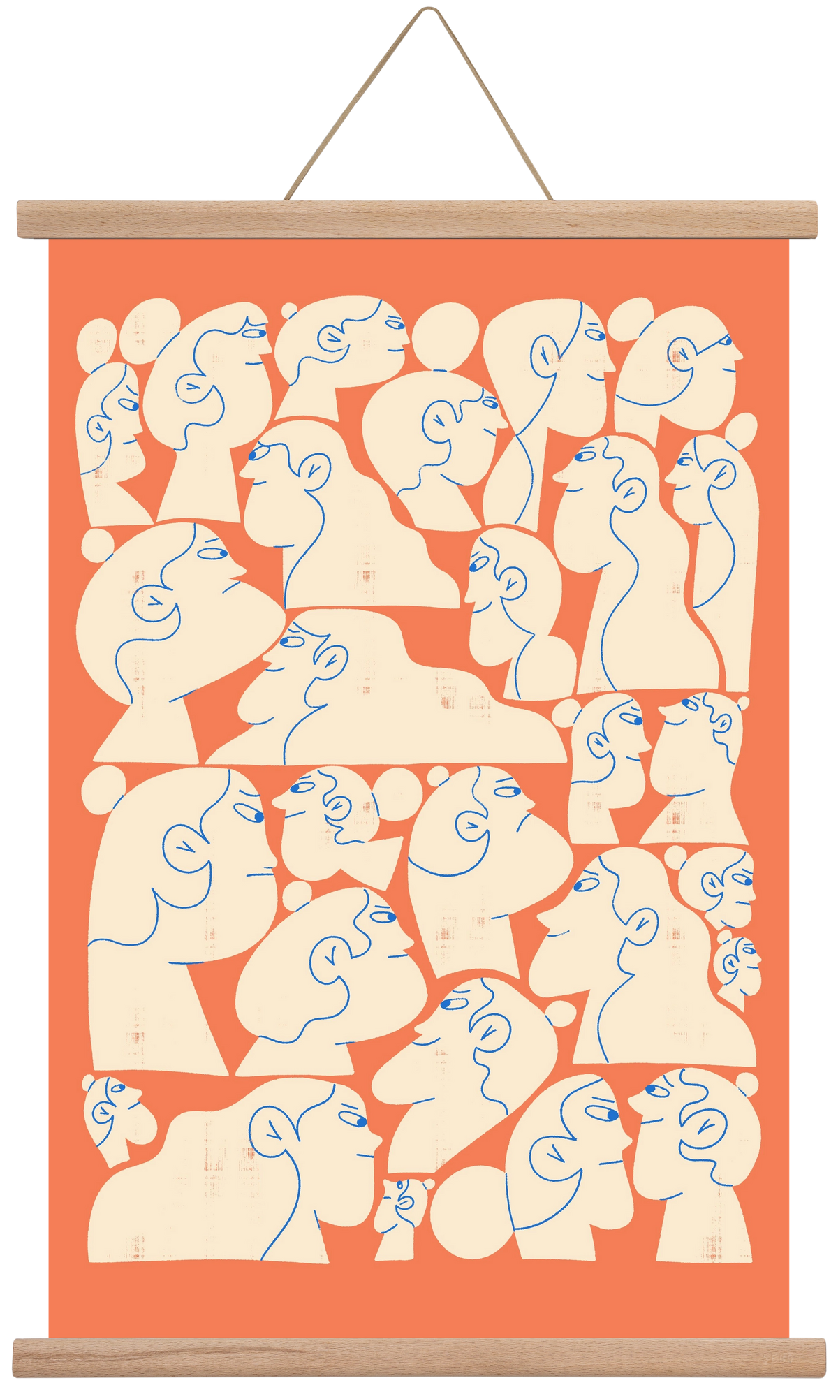 Shaping Each Other, 40x60 cm (40x60 cm), Tölgy akasztó