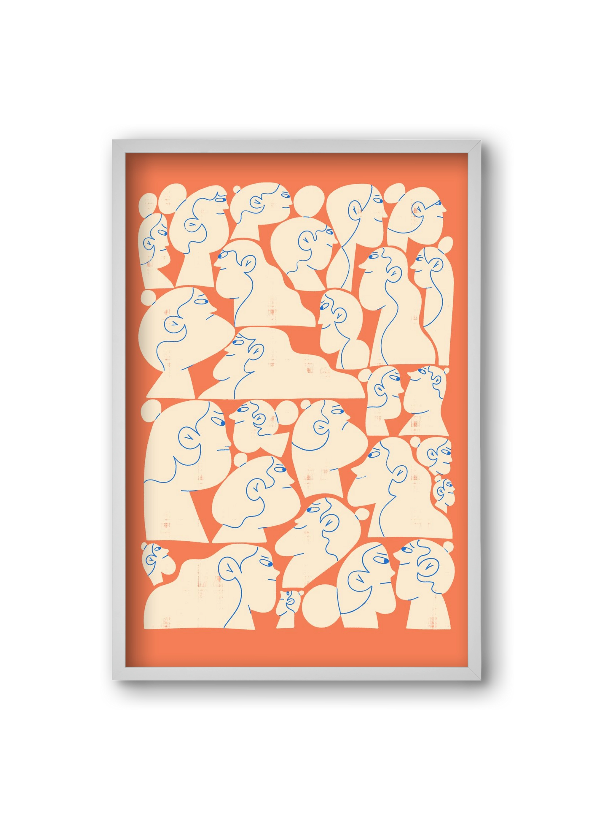 Shaping Each Other, 20x30 cm (20x30 cm), Fehér keret