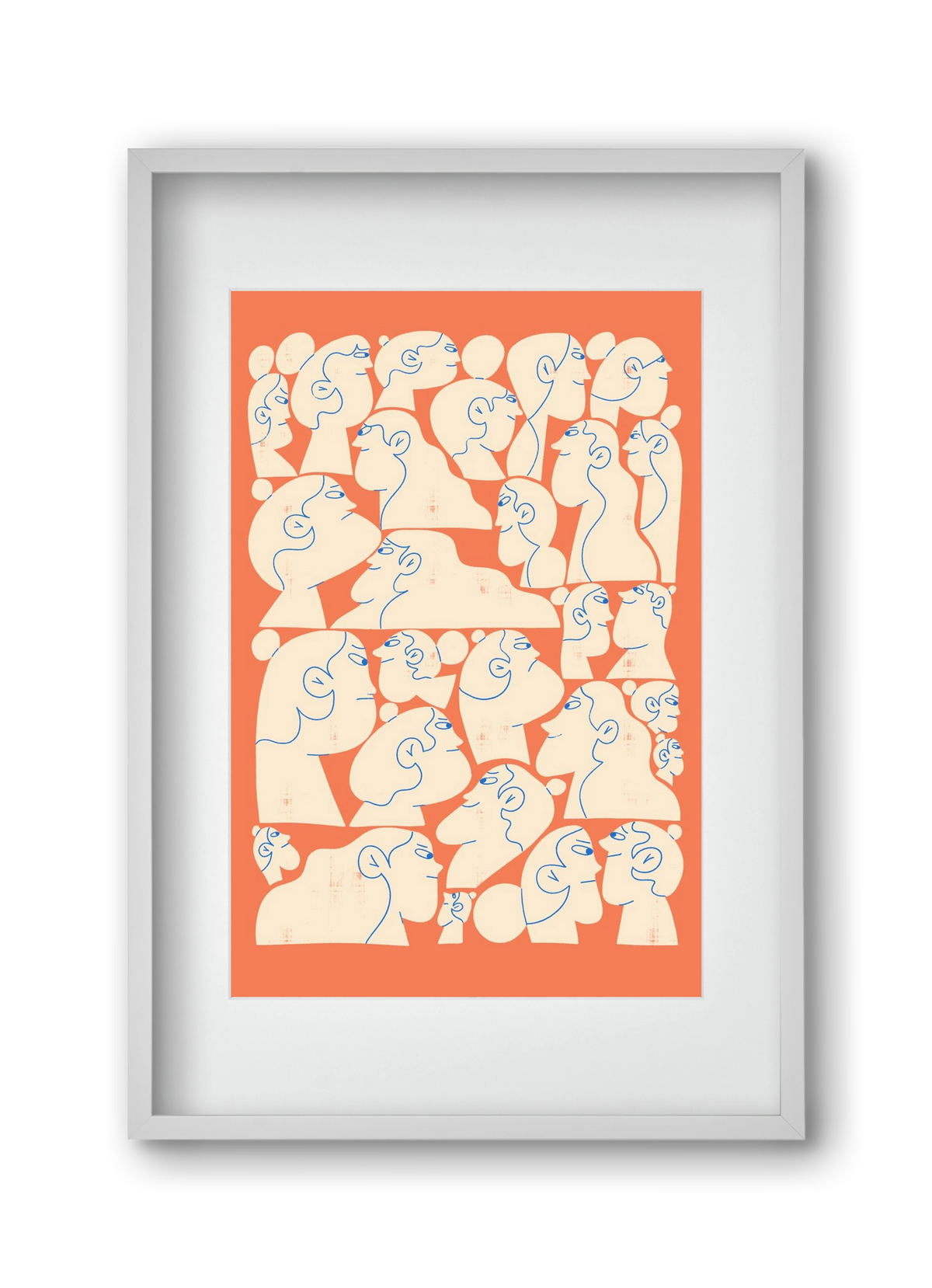 Shaping Each Other, 30x45 cm (20x30 cm), Fehér keret, paszpartuval