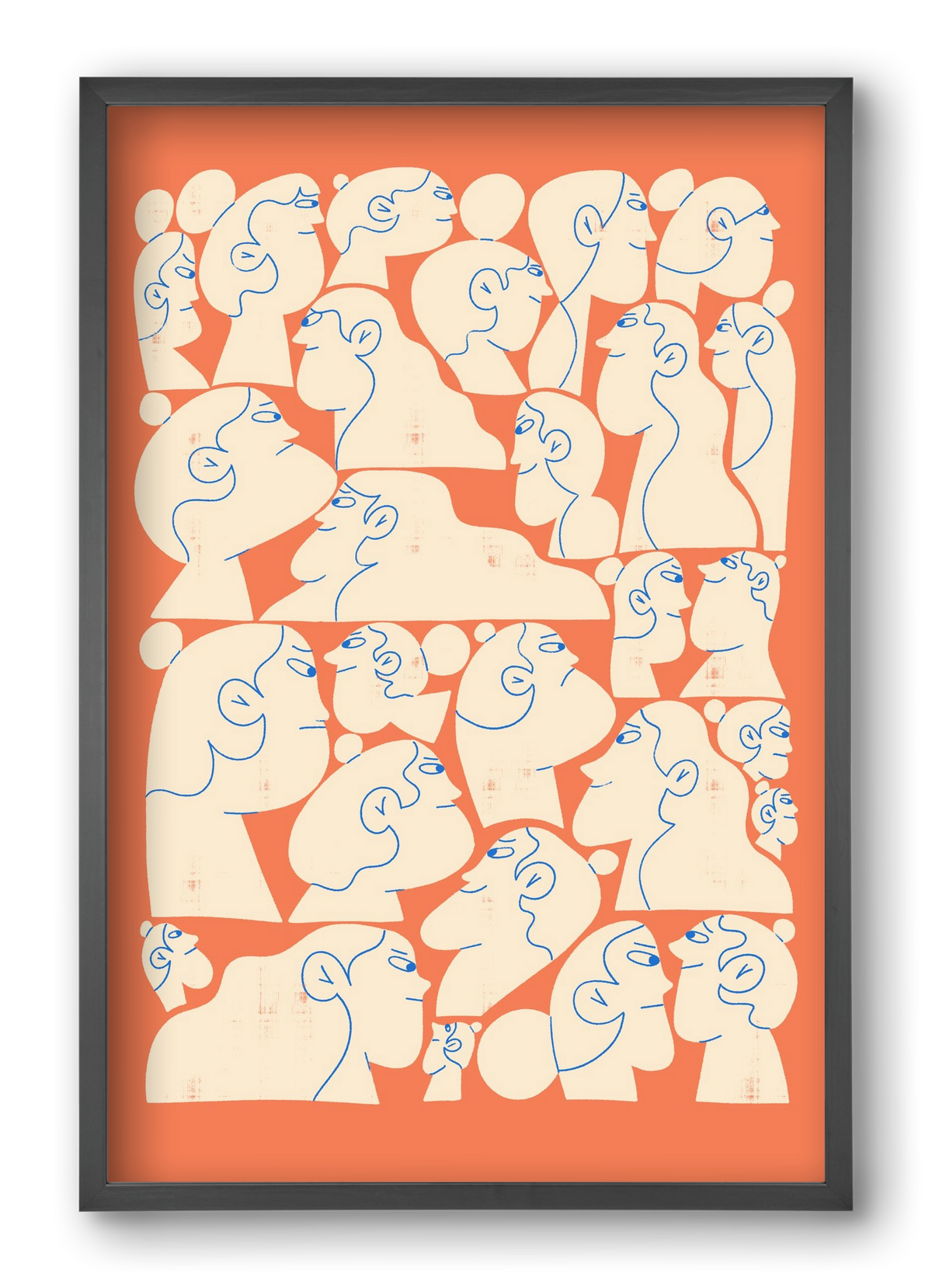 Shaping Each Other, 40x60 cm (40x60 cm), Fekete keret