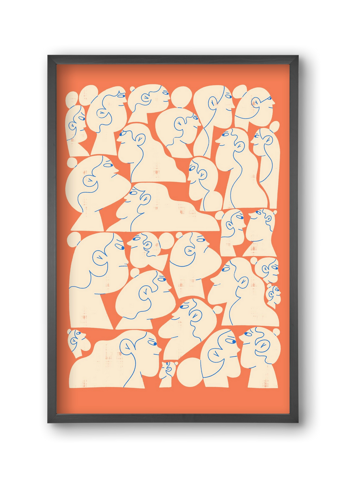 Shaping Each Other, 30x45 cm (30x45 cm), Fekete keret