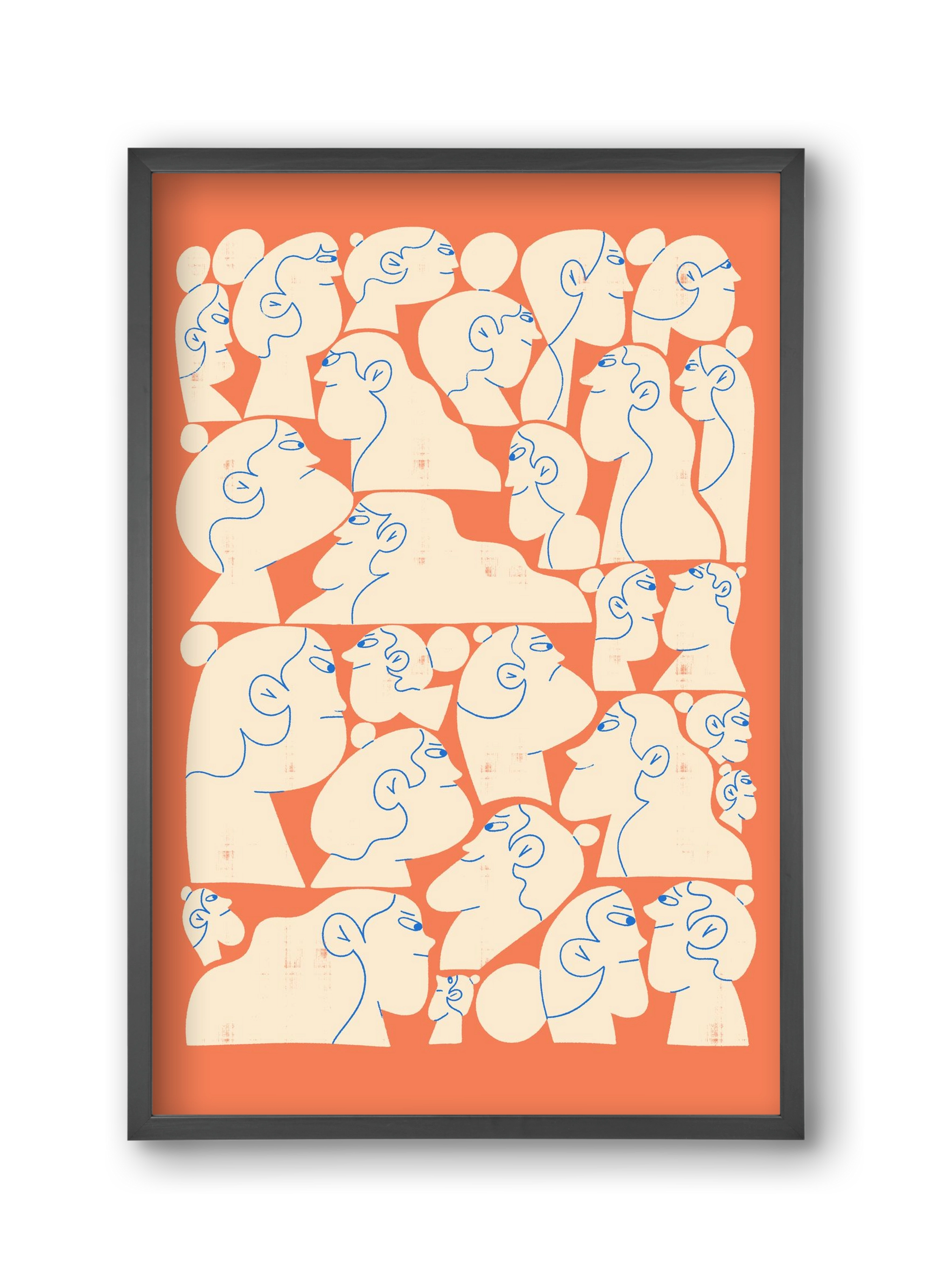 Shaping Each Other, 30x45 cm (30x45 cm), Fekete keret