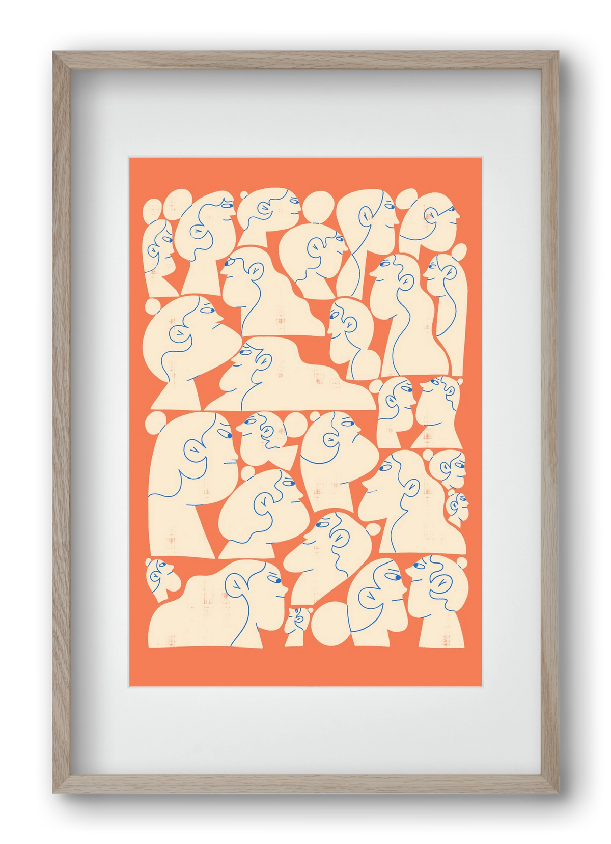 Shaping Each Other, 40x60 cm (30x45 cm), Tölgy keret, paszpartuval