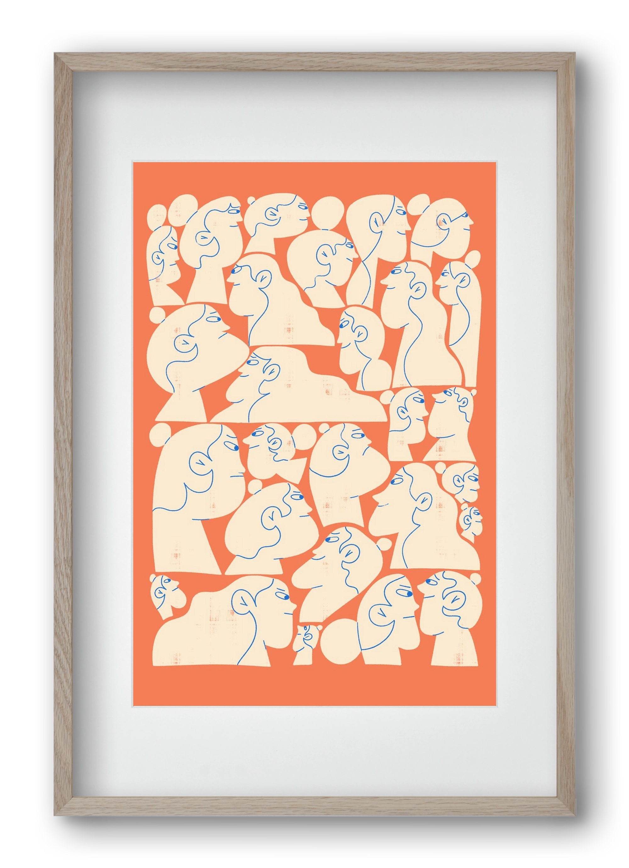 Shaping Each Other, 40x60 cm (30x45 cm), Tölgy keret, paszpartuval