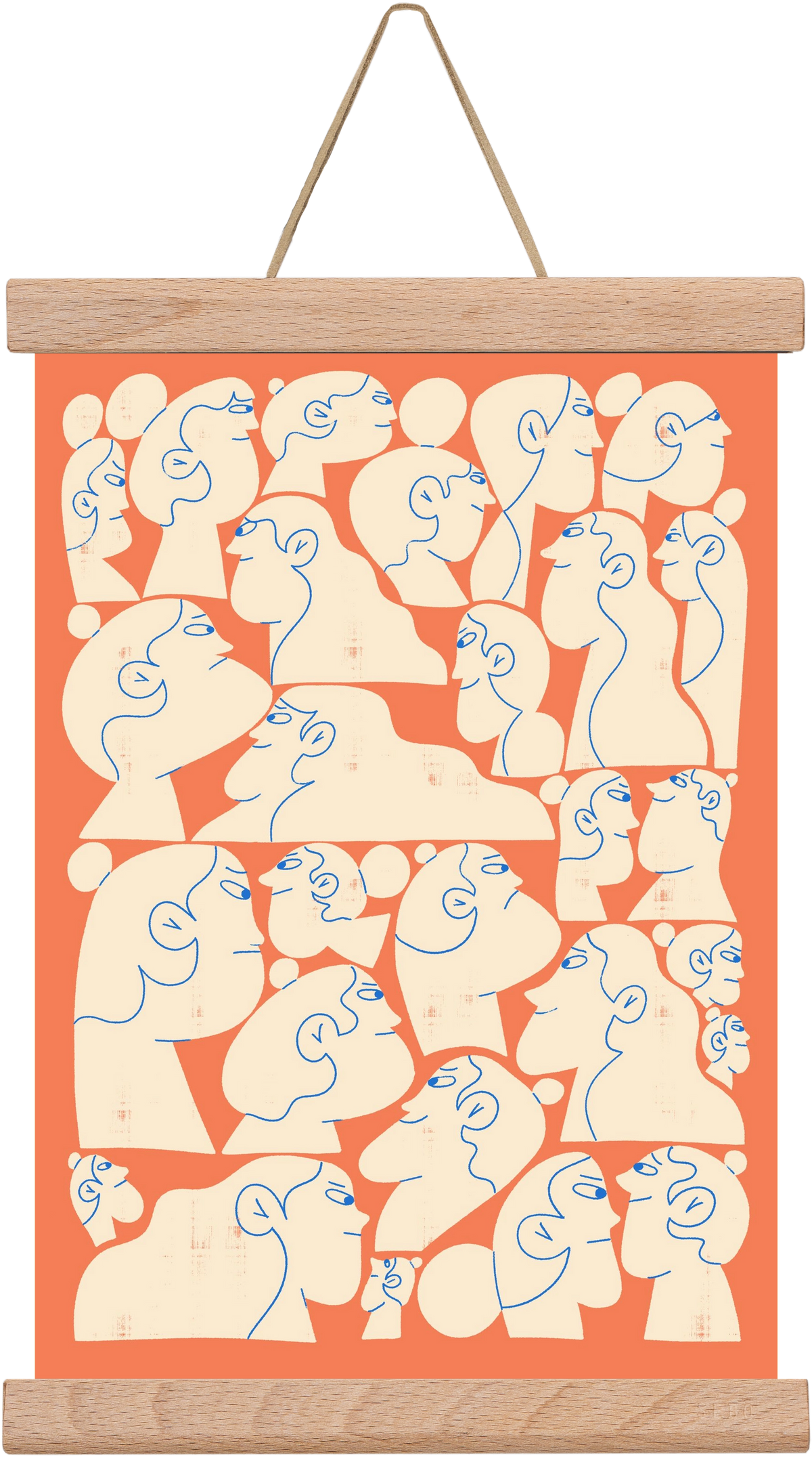 Shaping Each Other, 20x30 cm (20x30 cm), Tölgy akasztó