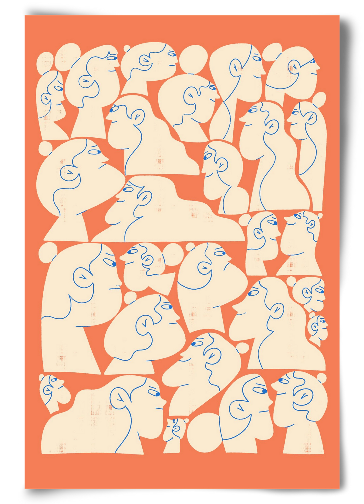 Shaping Each Other, 60x90 cm, Keret nélkül