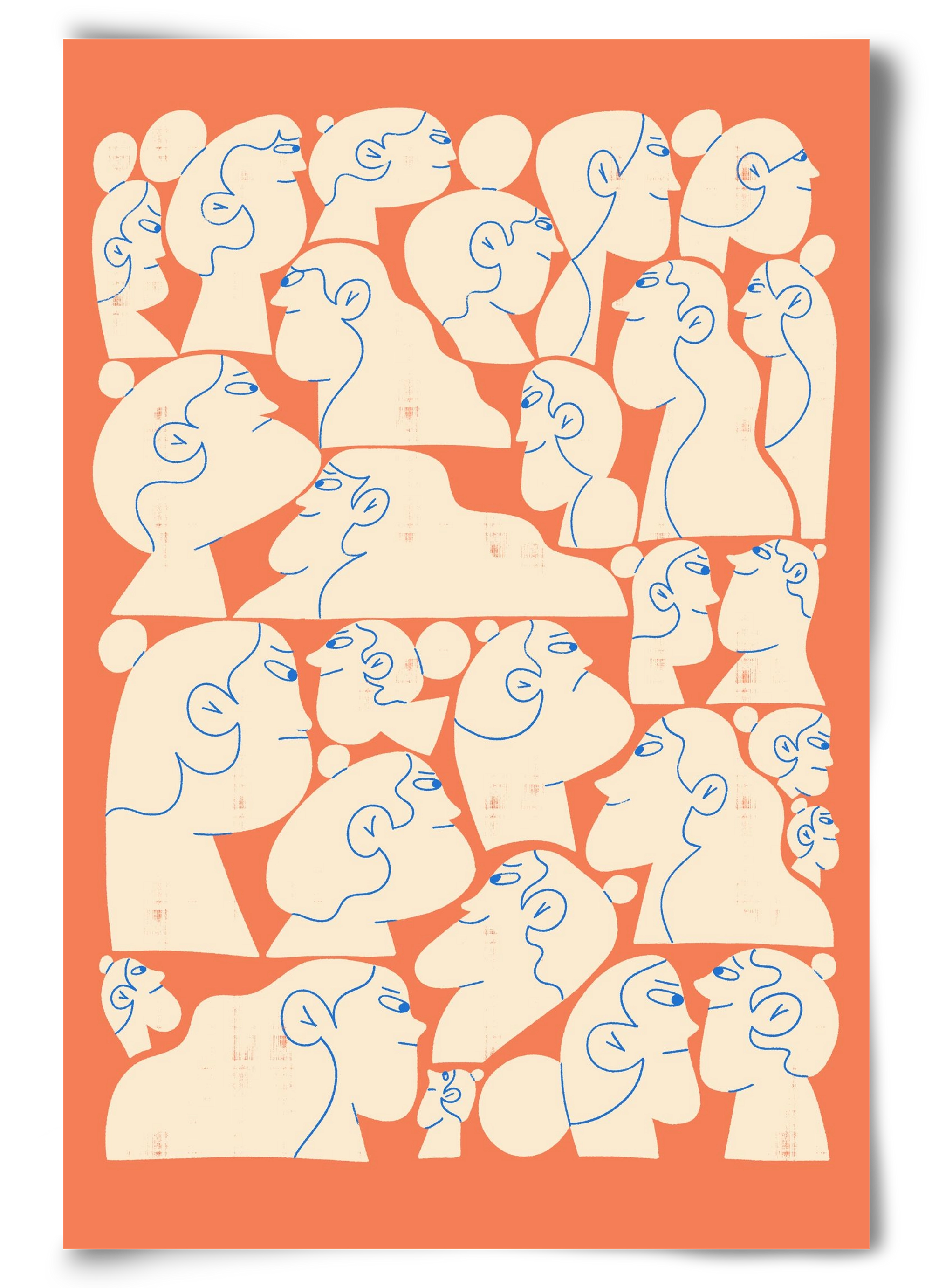 Shaping Each Other, 60x90 cm, Keret nélkül