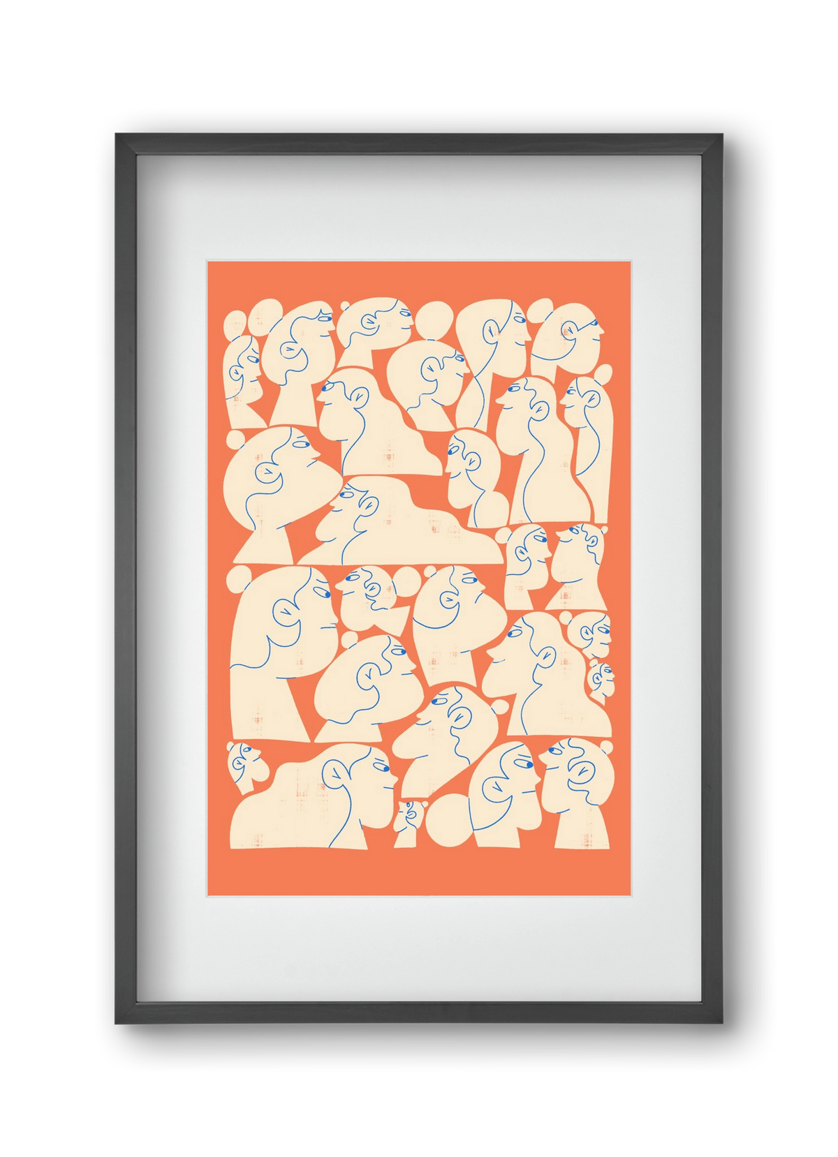 Shaping Each Other, 30x45 cm (20x30 cm), Fekete keret, paszpartuval