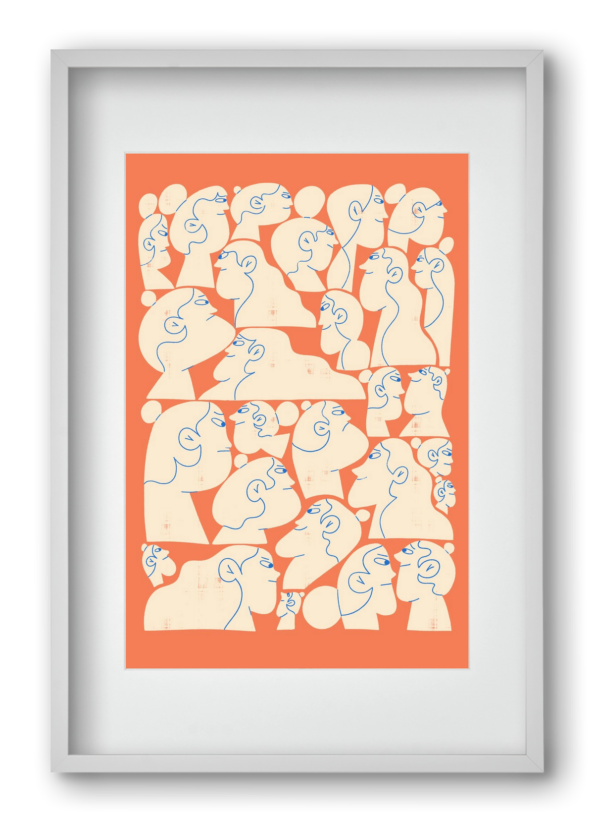 Shaping Each Other, 40x60 cm (30x45 cm), Fehér keret, paszpartuval