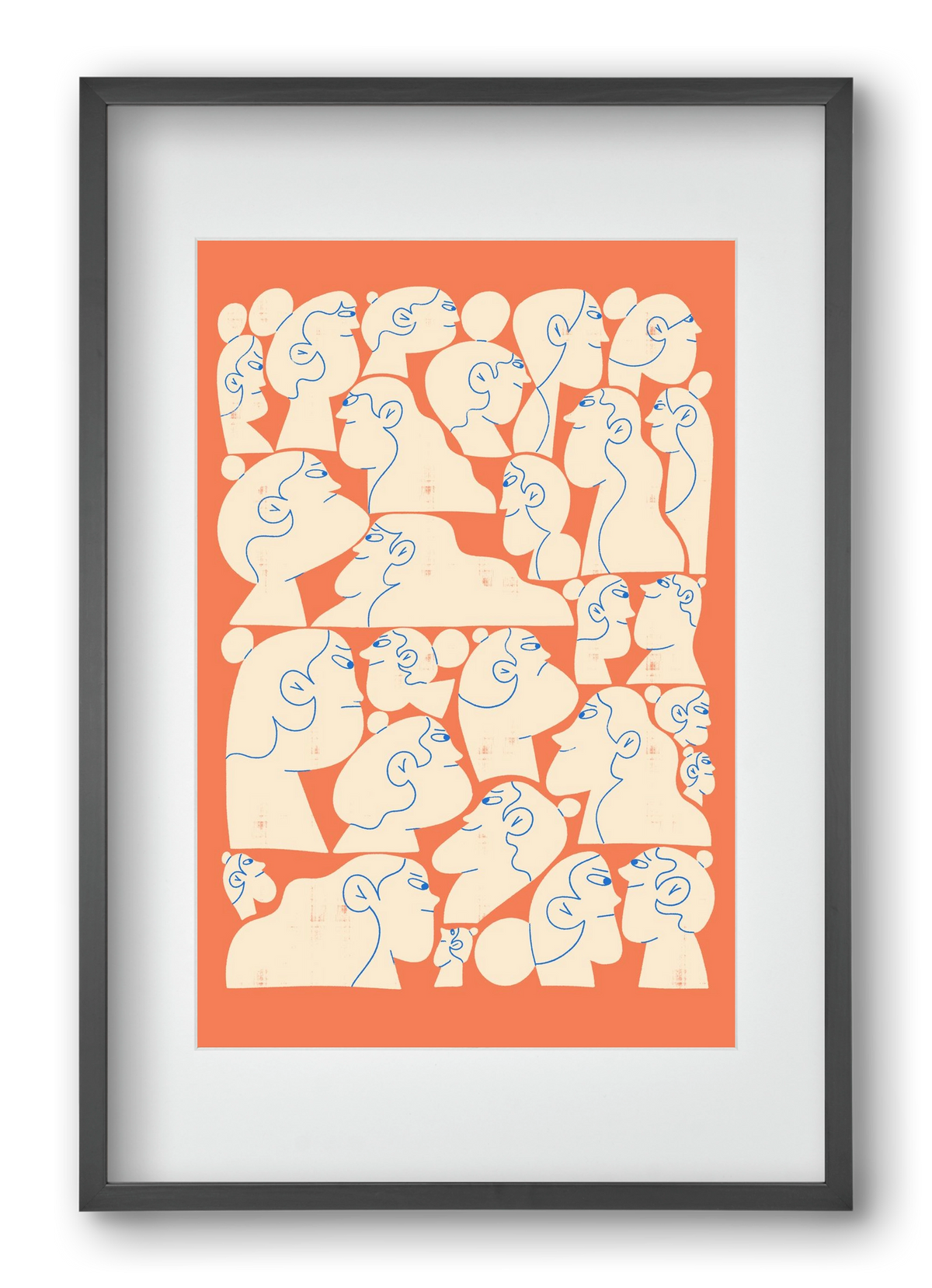 Shaping Each Other, 40x60 cm (30x45 cm), Fekete keret, paszpartuval