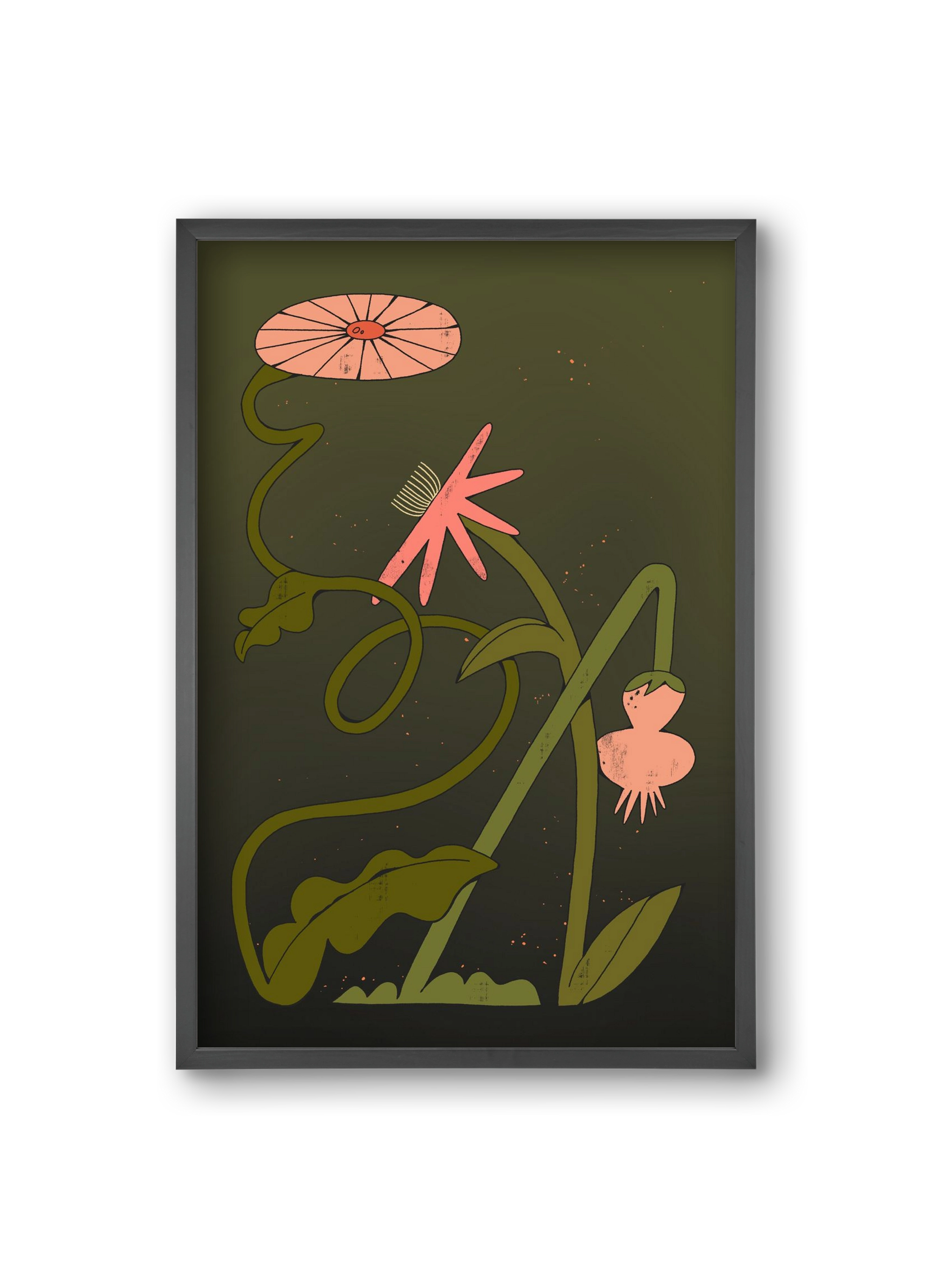 Paths, 20x30 cm (20x30 cm), Fekete keret